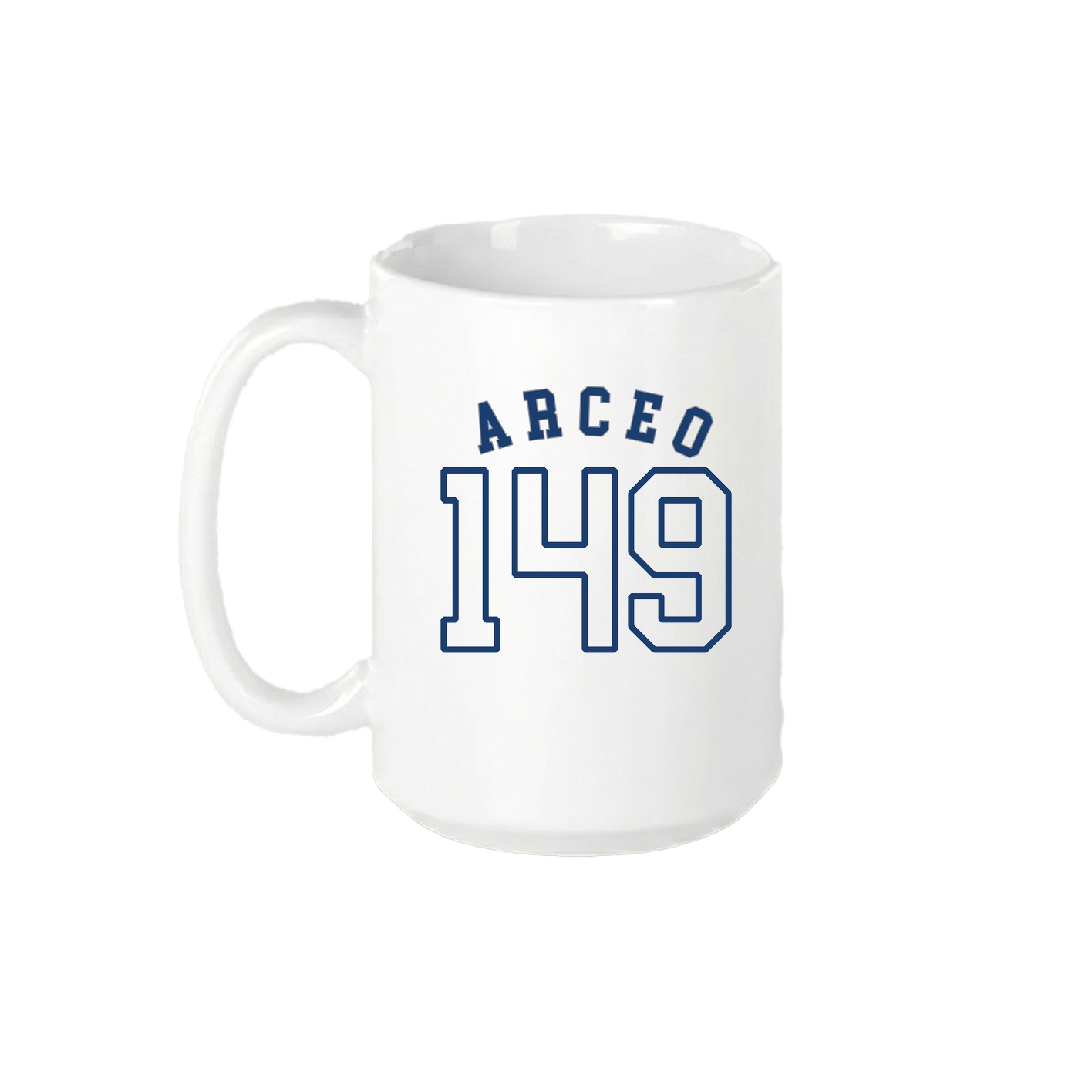 15oz Coffee Mug — Shirsey Arch in White