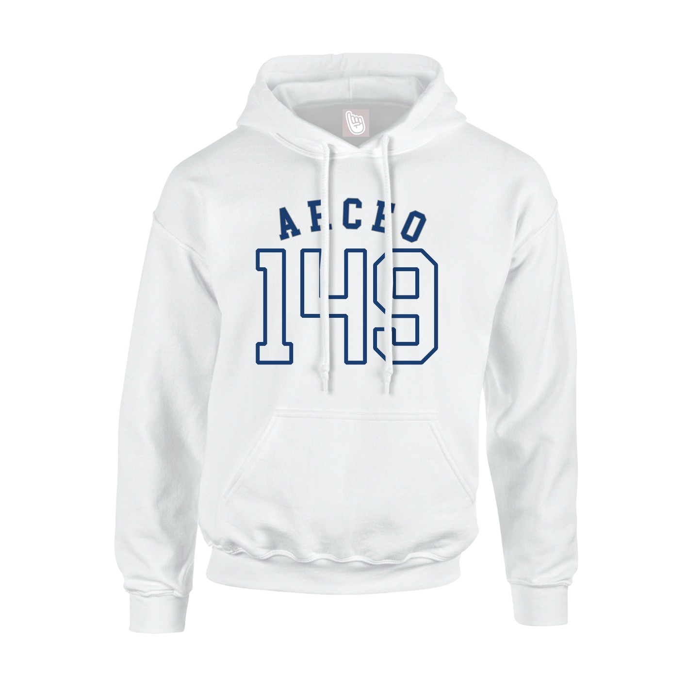 Hoodie — Shirsey Arch in White