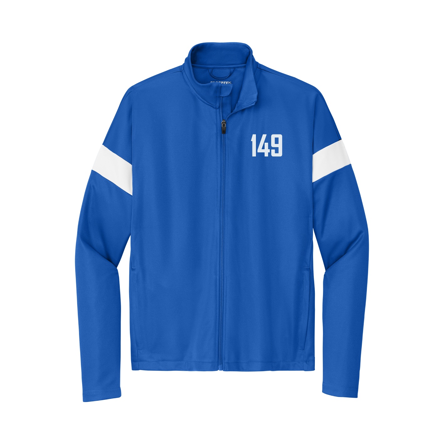 Team Travel Full-Zip Jacket — Front Shirsy in Royal/White