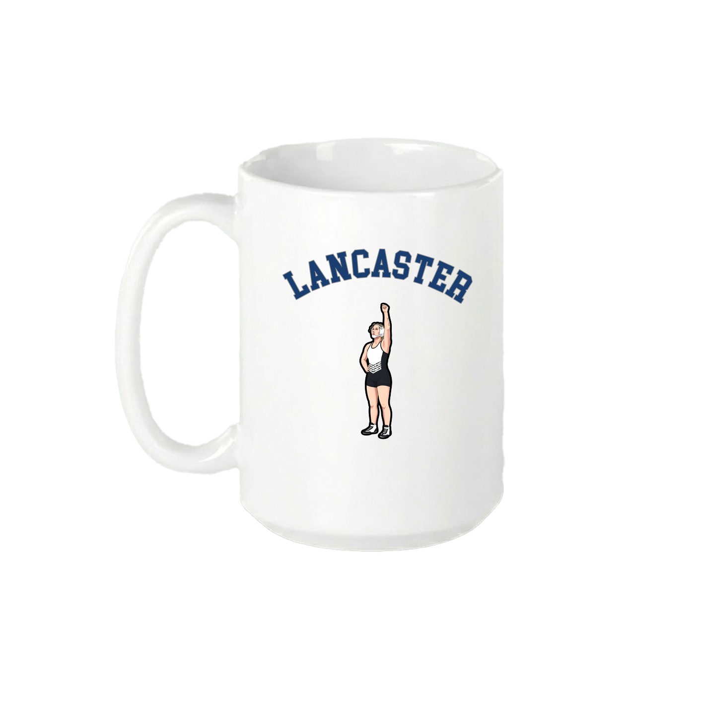 15oz Coffee Mug — Shirsey Arch in White