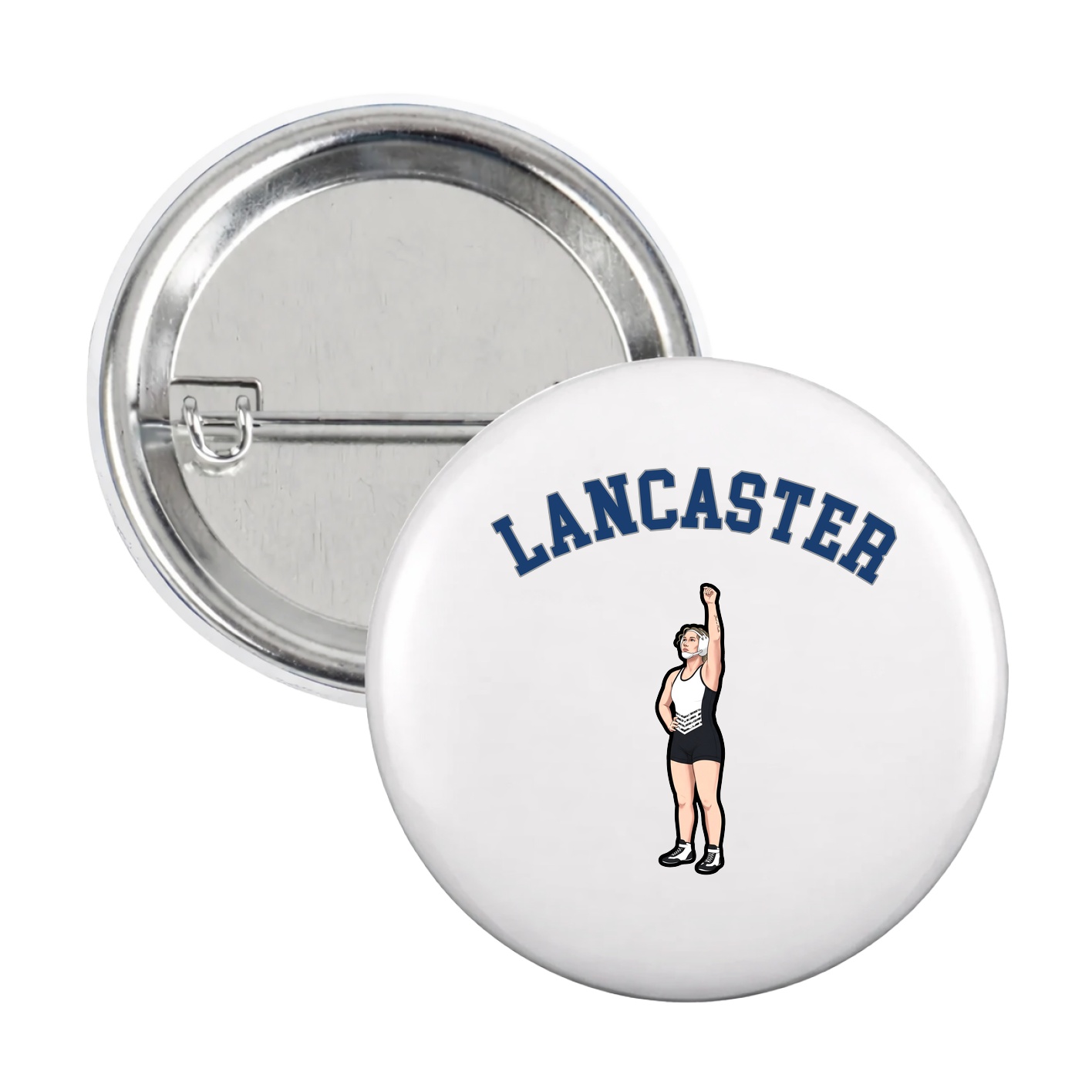 Game Day Button — Shirsey Arch in White