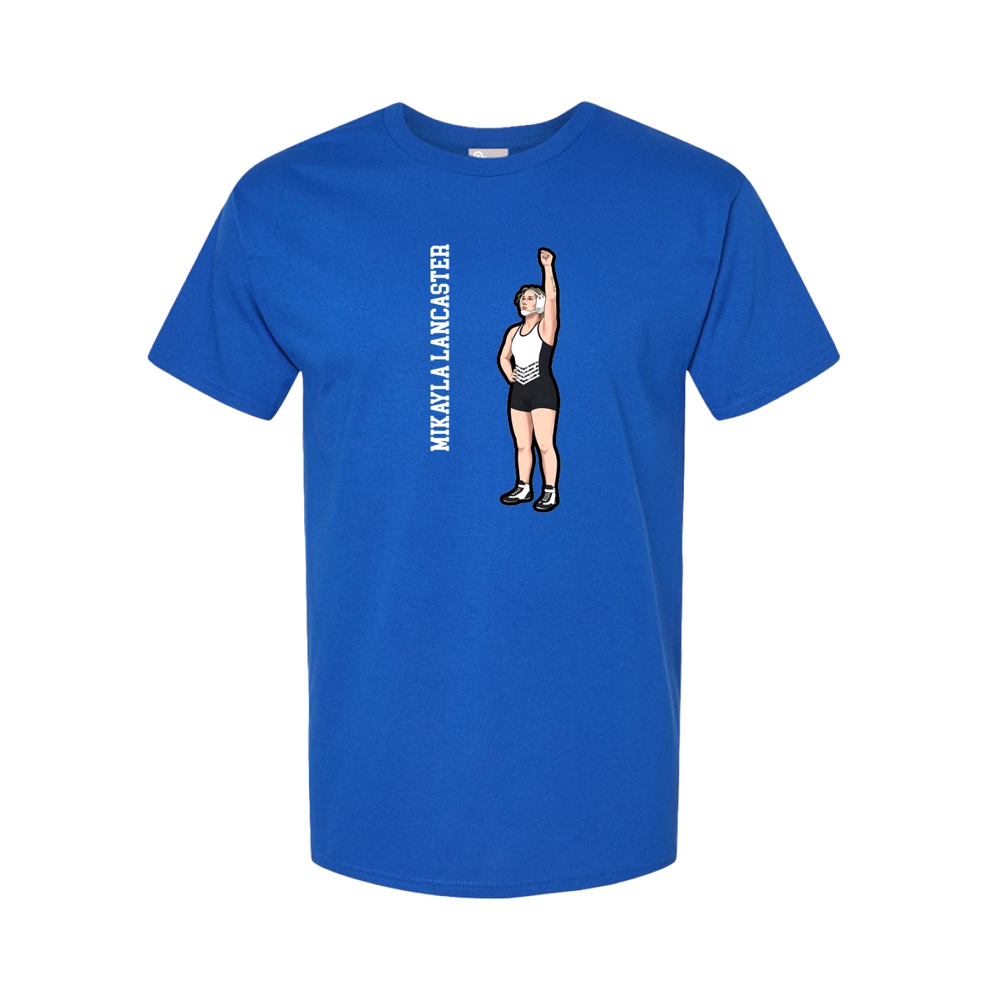 Tee — Name Vertical in Royal