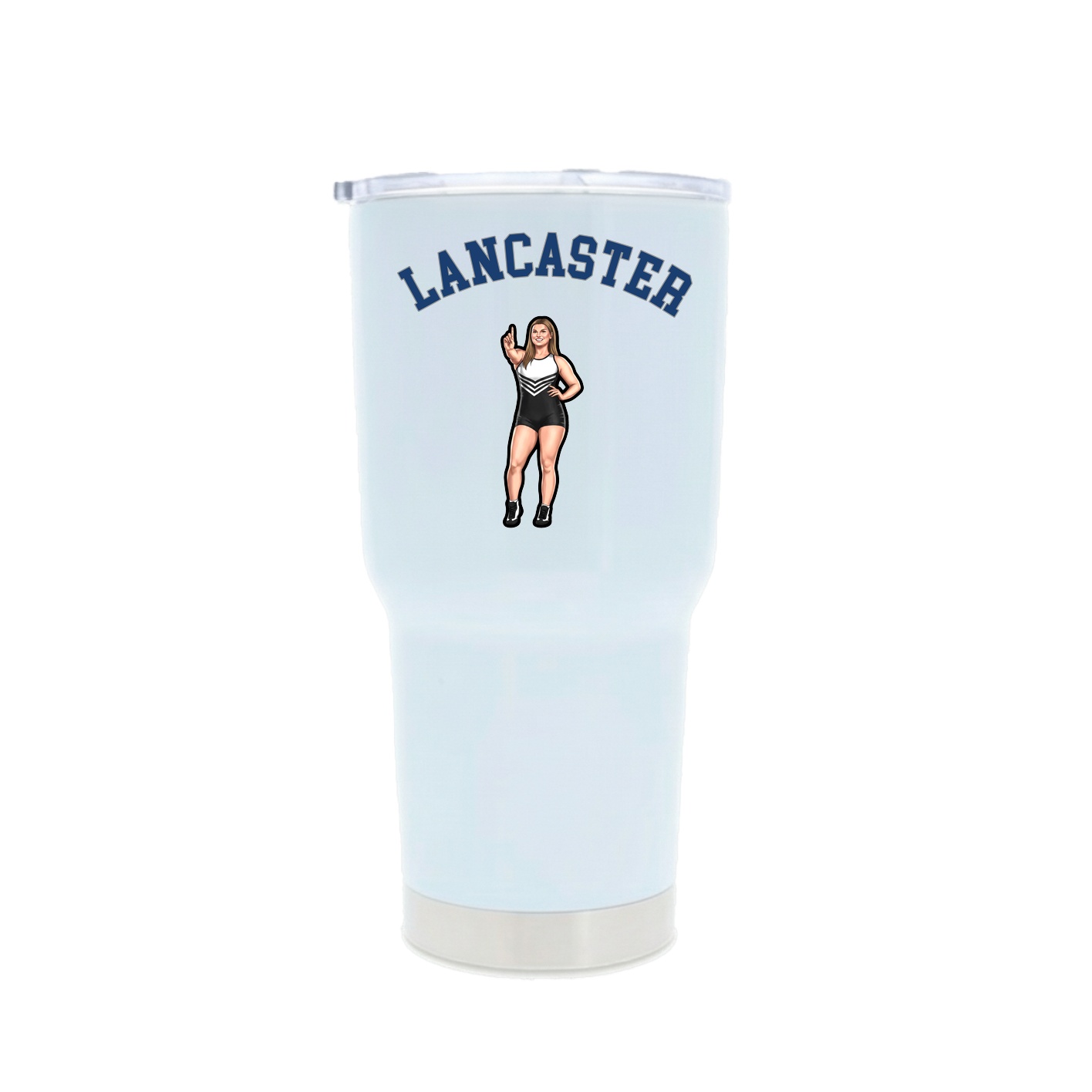 30oz Stainless Steel Tumbler — Shirsey Arch in White