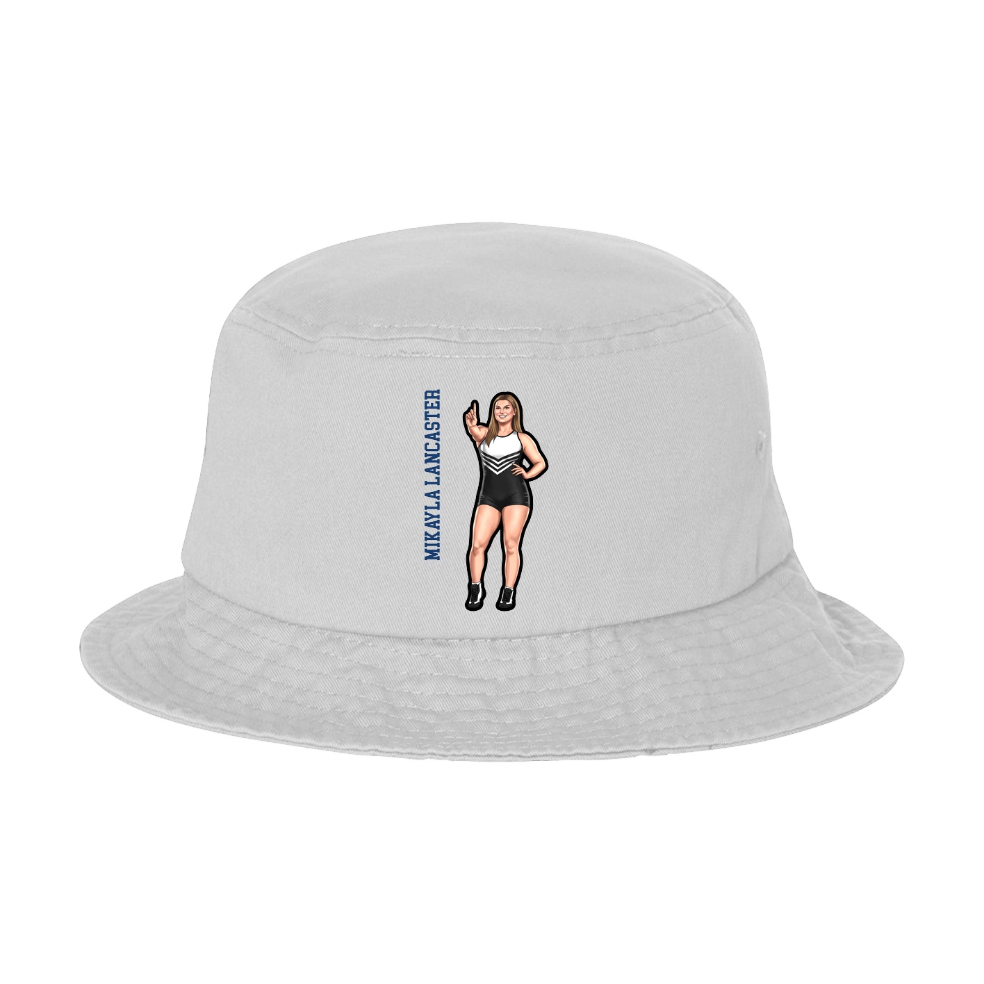 Bucket Cap — Name Vertical in White