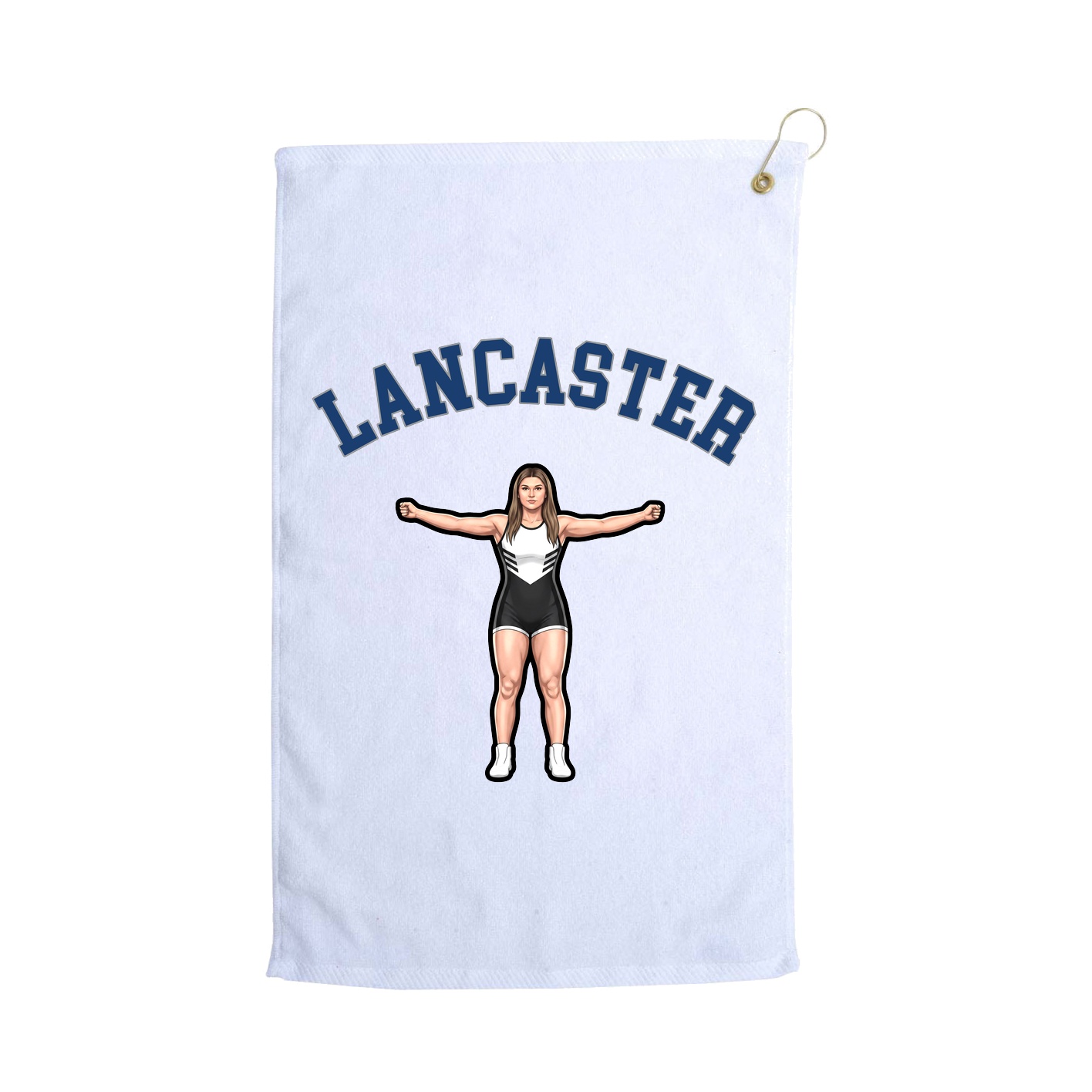 Golf Towel — Shirsey Arch in White
