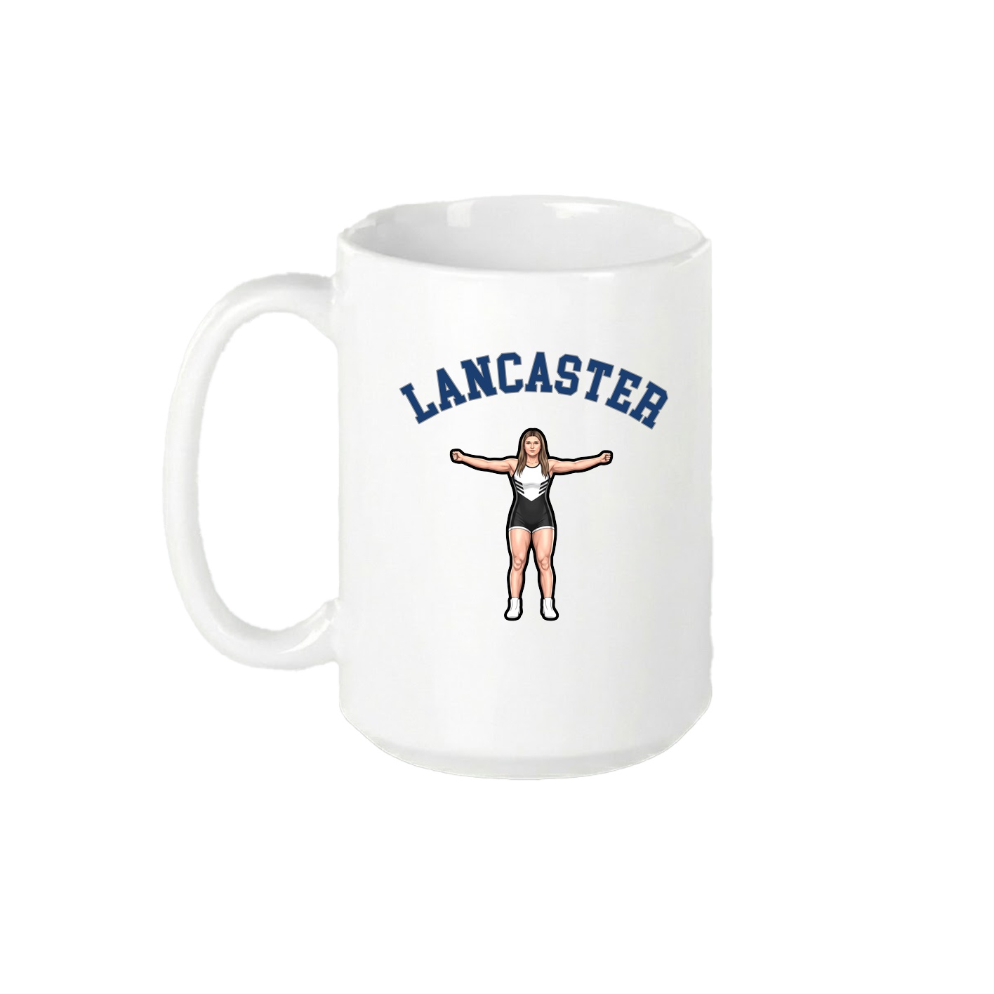 15oz Coffee Mug — Shirsey Arch in White