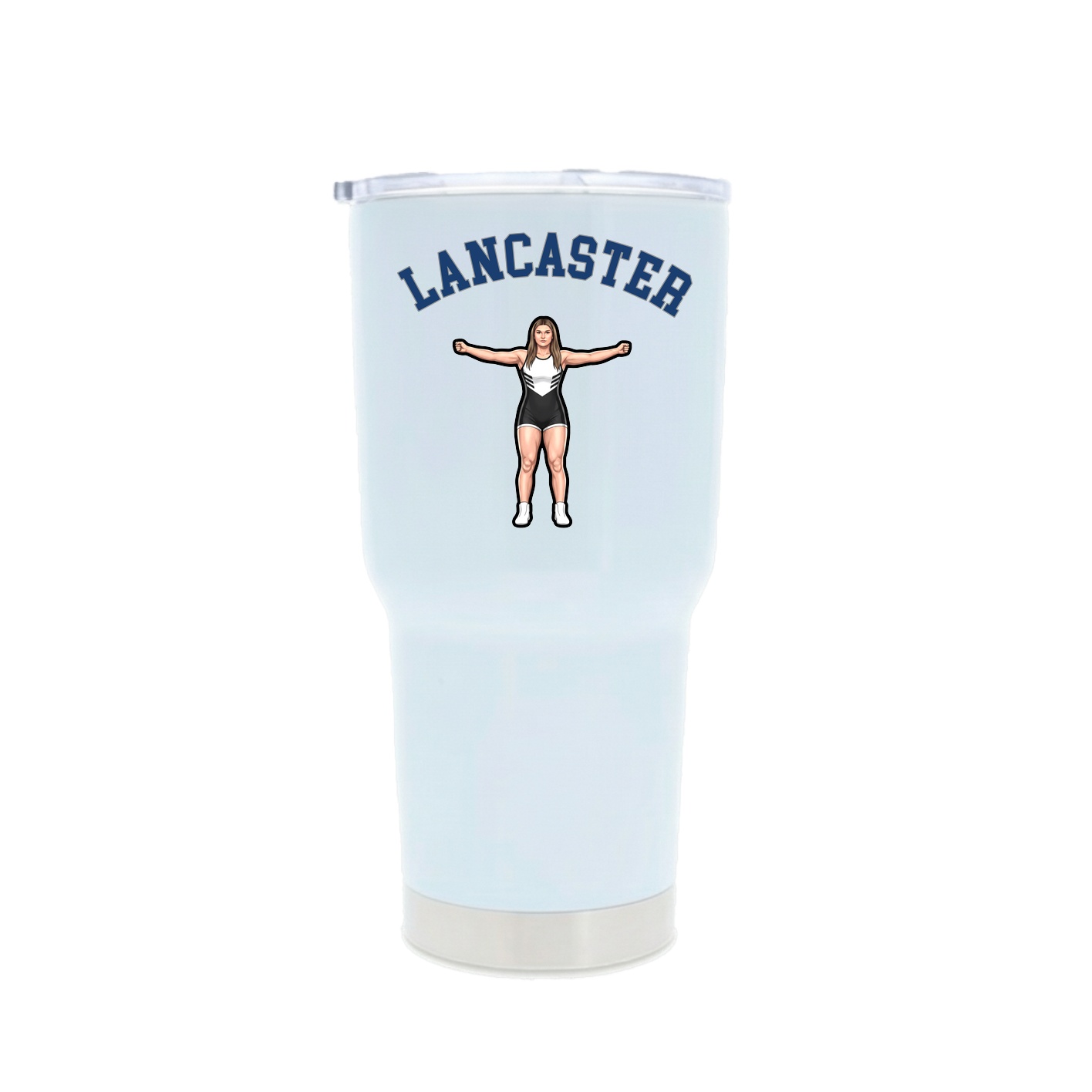 30oz Stainless Steel Tumbler — Shirsey Arch in White