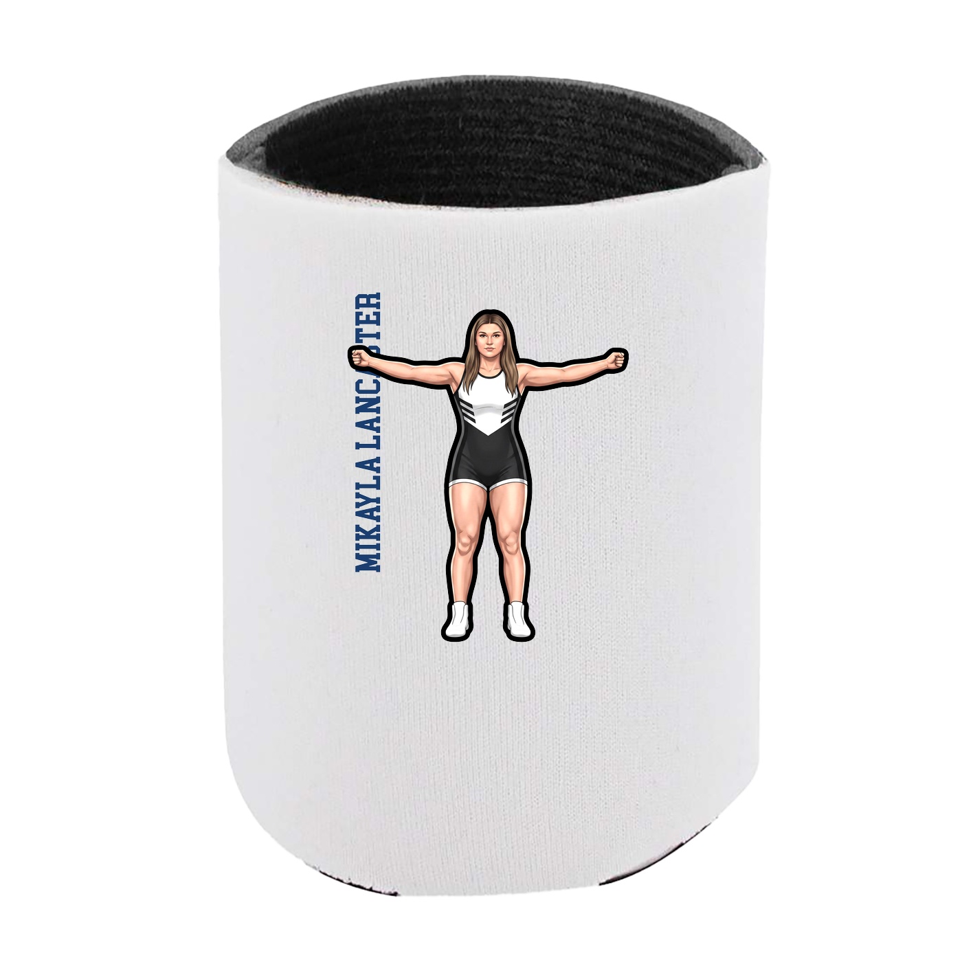 Can Holder — Name Vertical in White