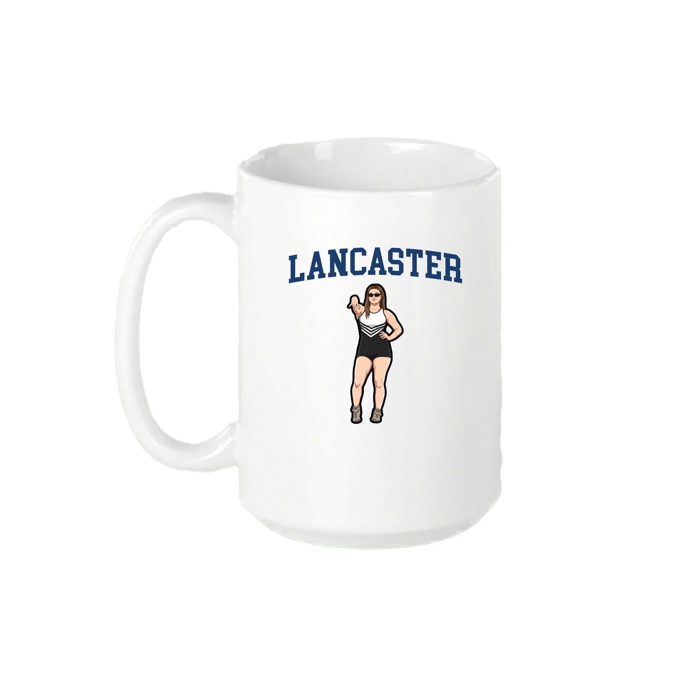 15oz Coffee Mug — Shirsey in White