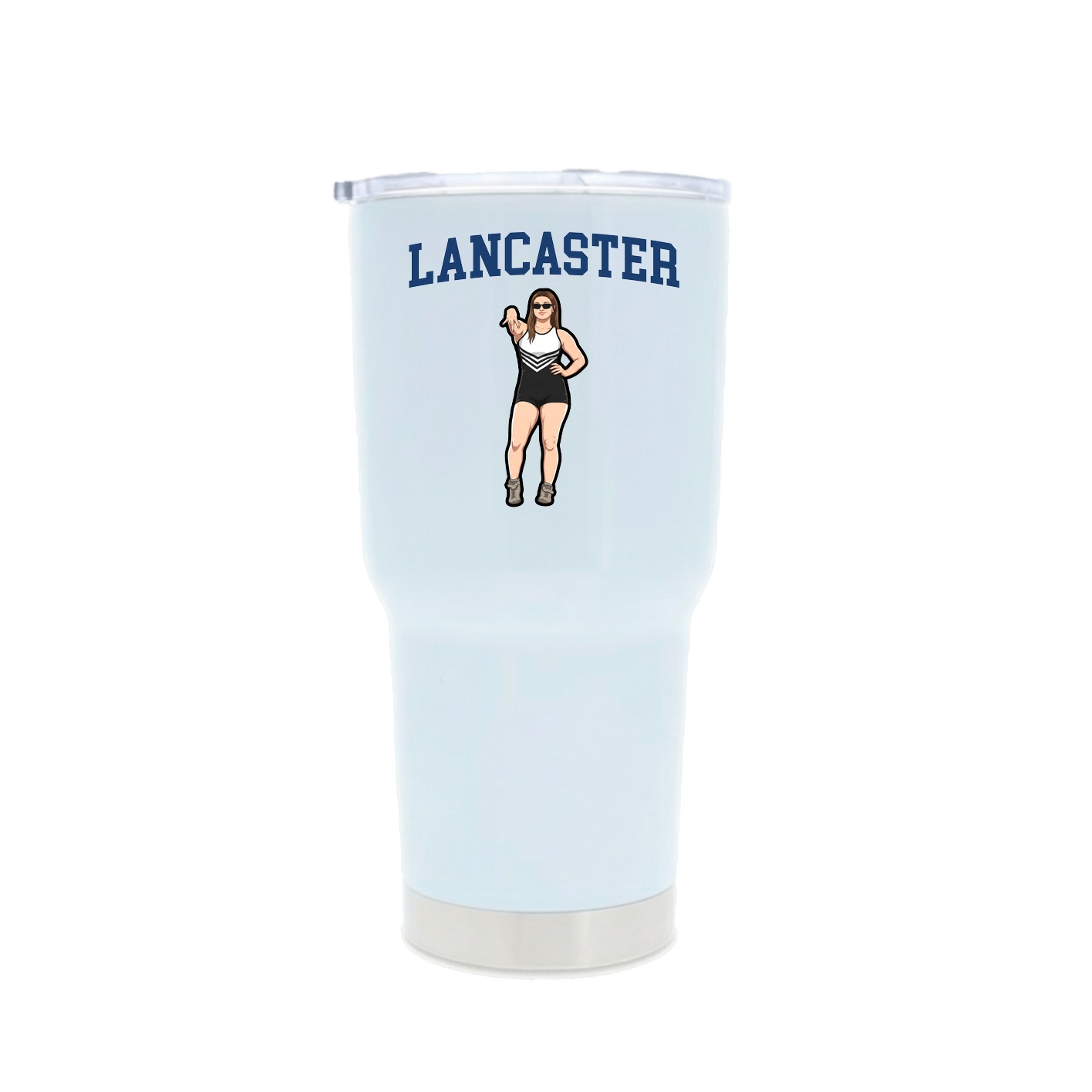 30oz Stainless Steel Tumbler — Shirsey in White