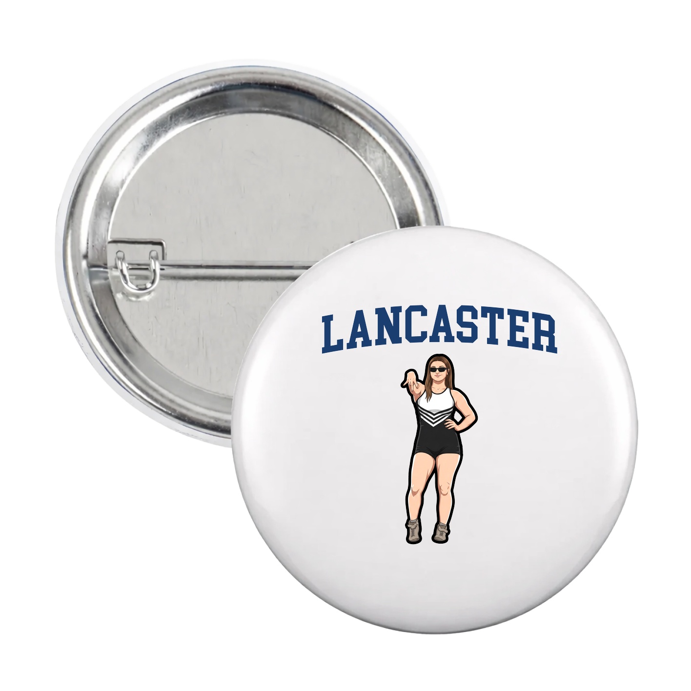 Game Day Button — Shirsey in White