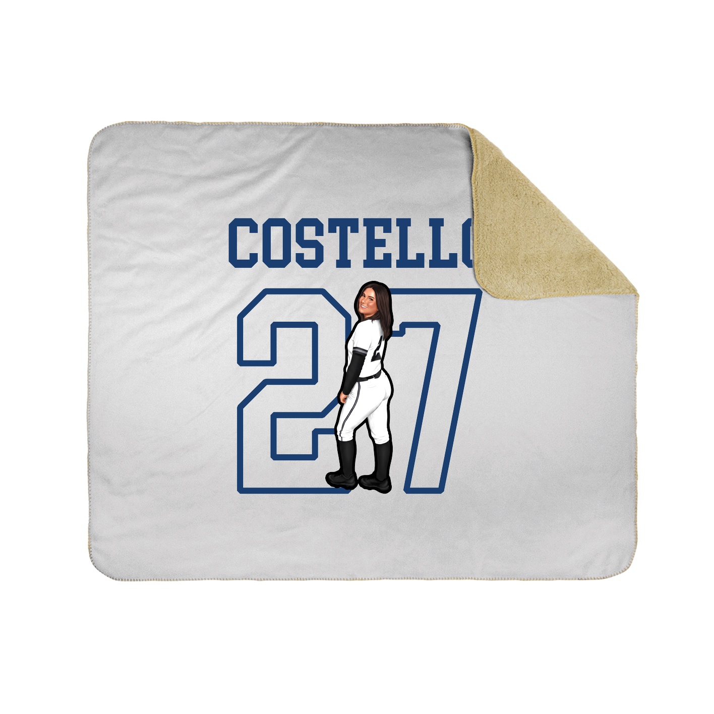 Throw Blanket — Shirsey in White