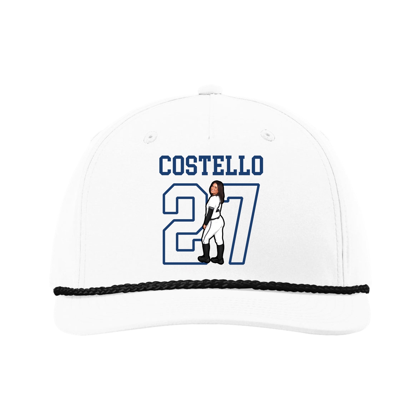 Five-Panel Classic Rope Cap — Shirsey in White