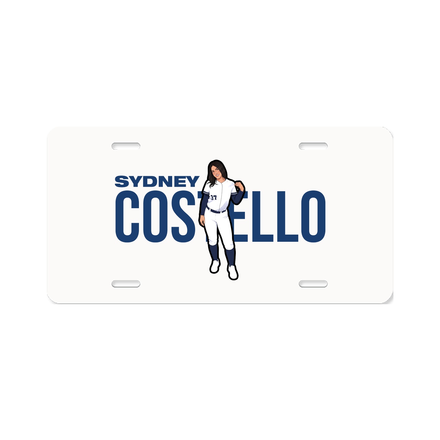 License Plate — Player Name in Classic