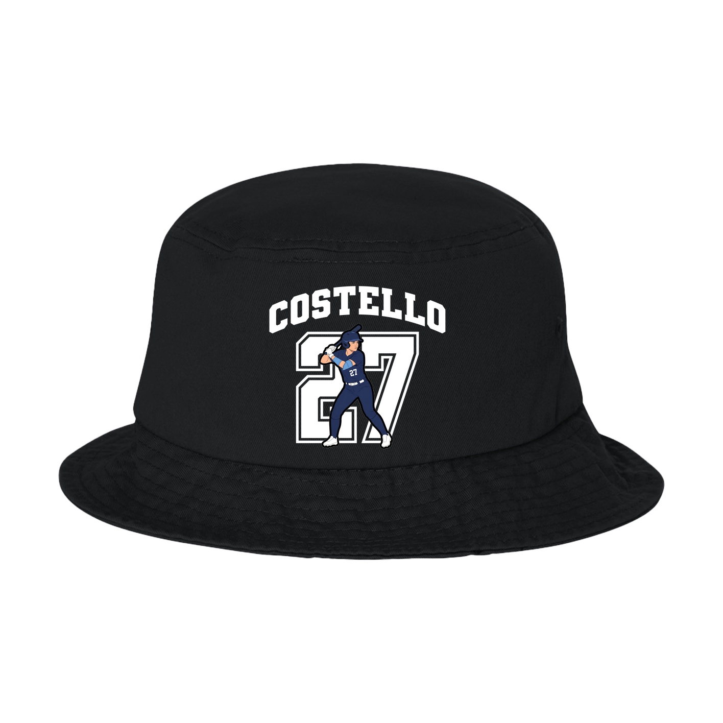 Bucket Cap — Number in Black
