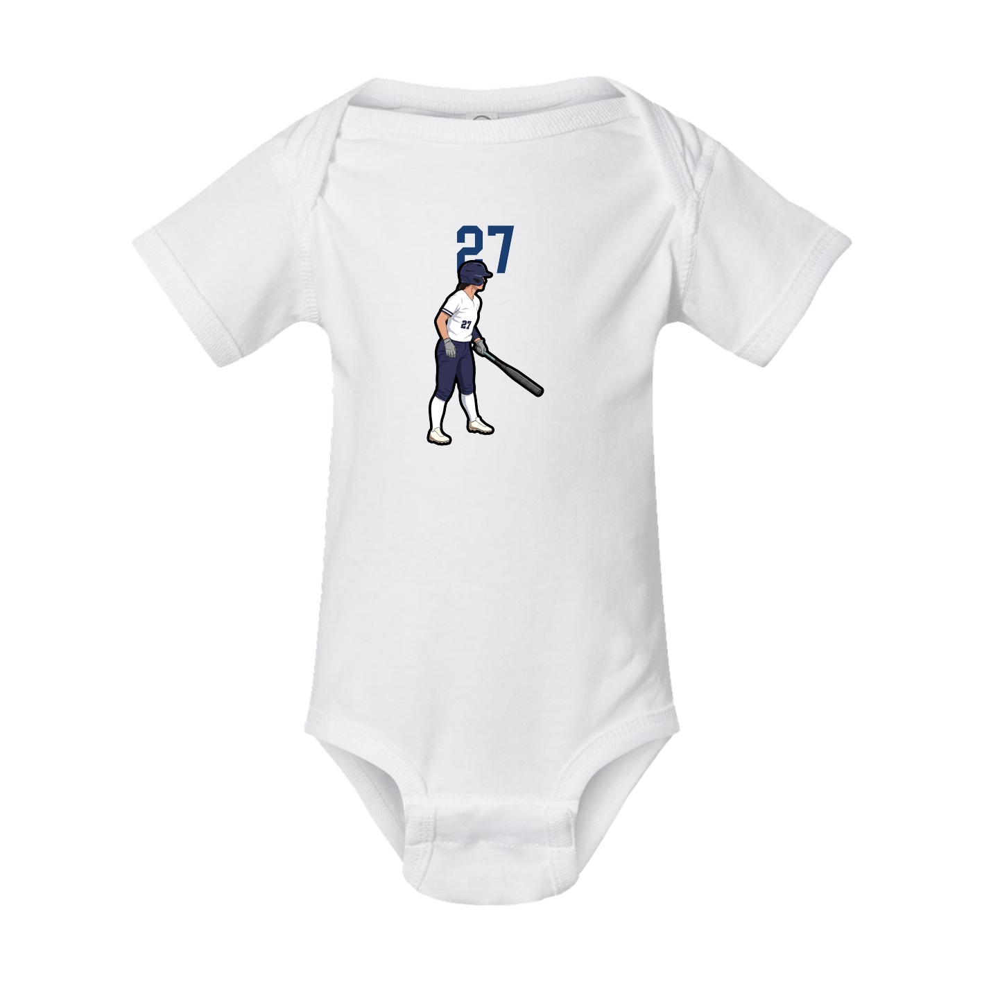 Baby Onesie — Number Top in White