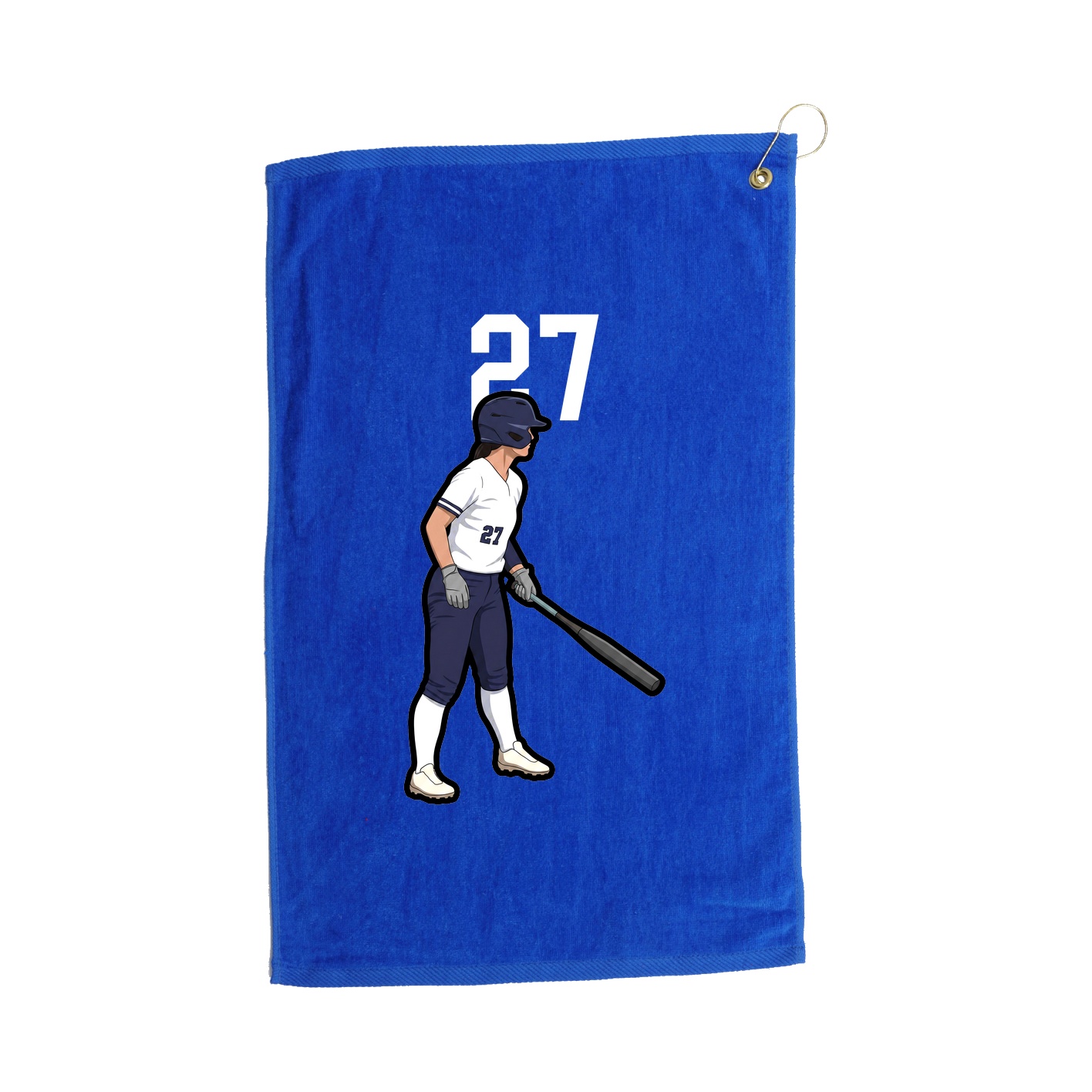 Golf Towel — Number Top in Royal