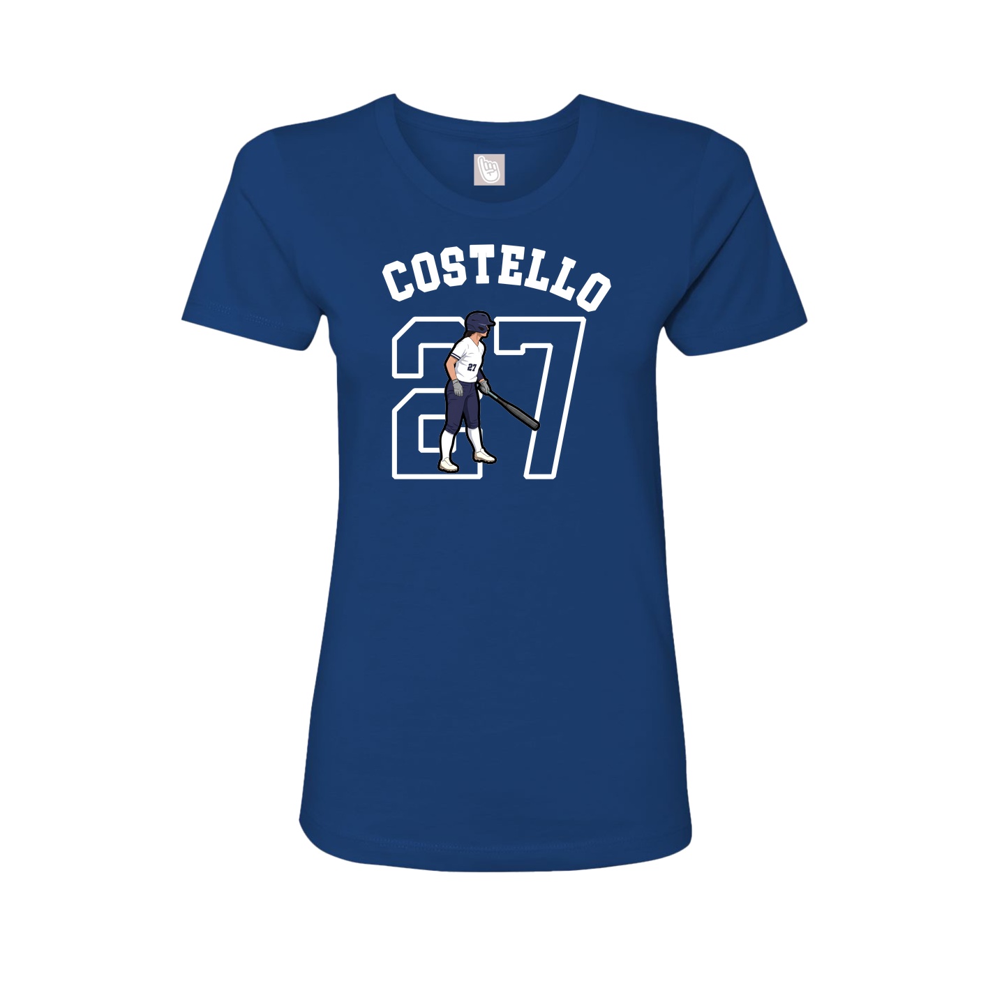 Fitted Women's Tee — Shirsey Arch in Royal