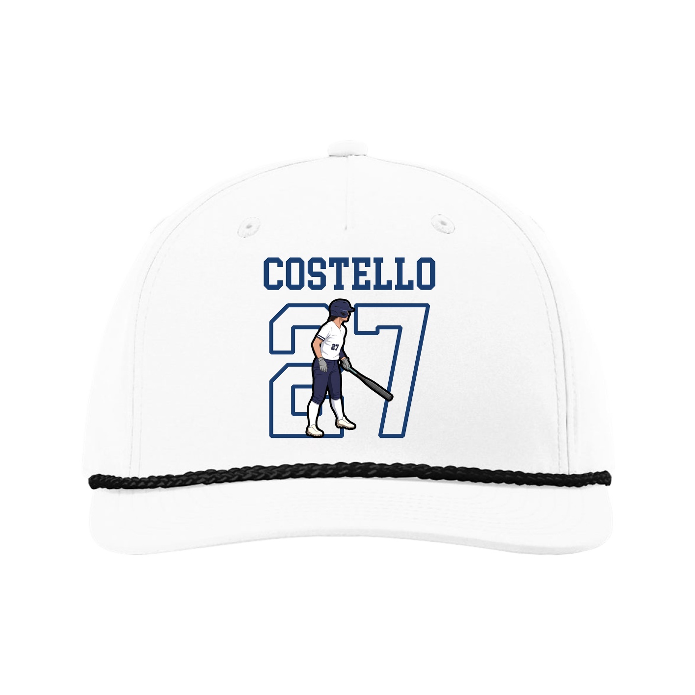 Five-Panel Classic Rope Cap — Shirsey in White