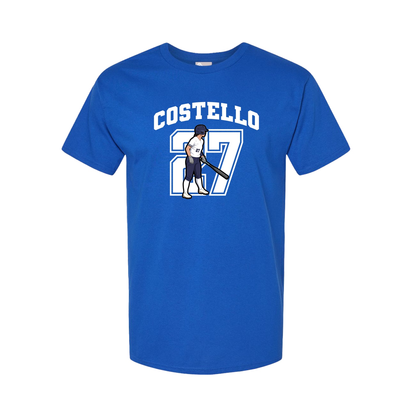 Youth Tee — Number in Royal