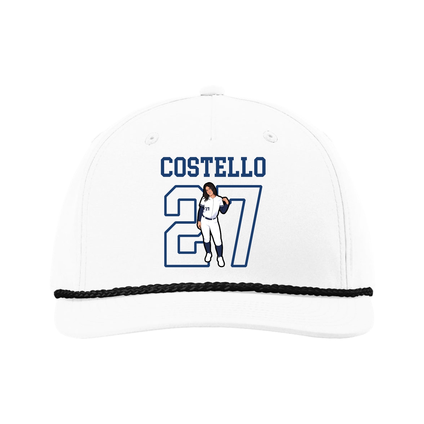 Five-Panel Classic Rope Cap — Shirsey in White