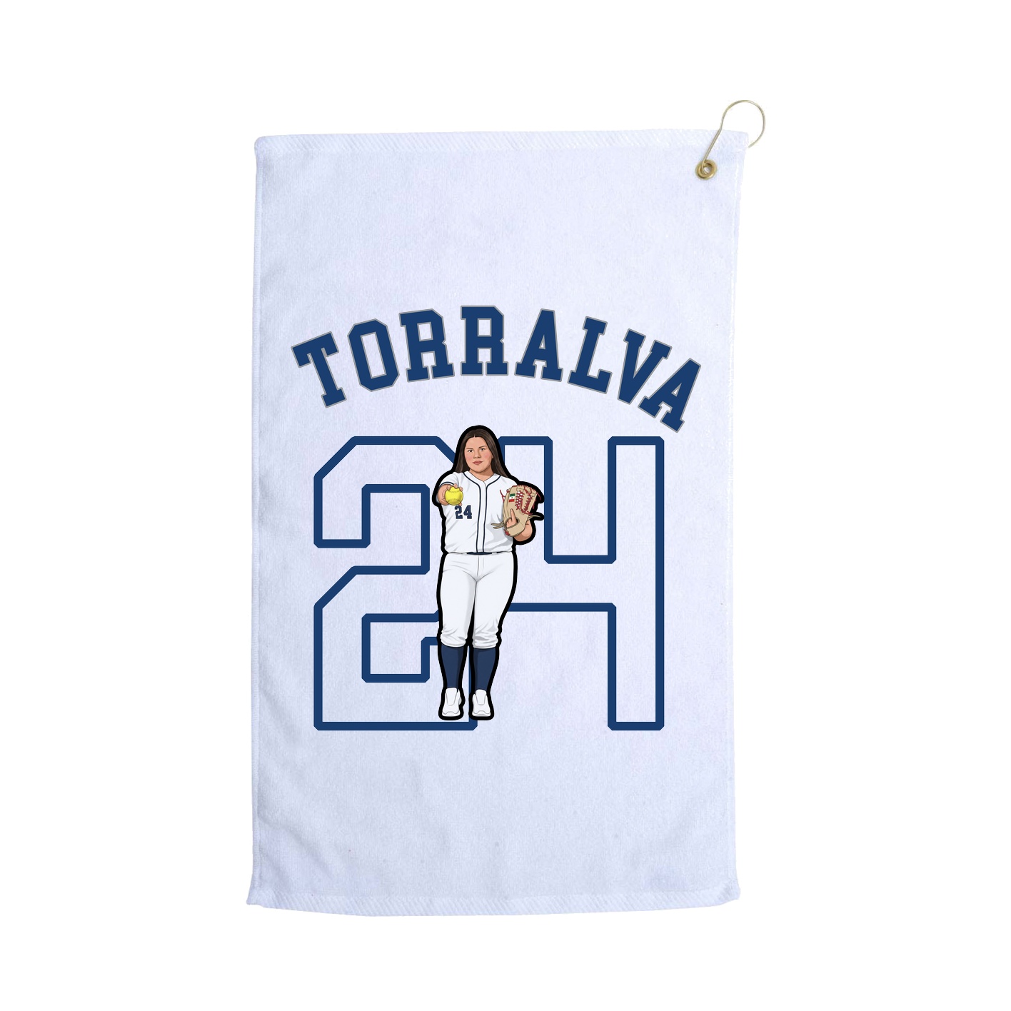 Golf Towel — Shirsey Arch in White