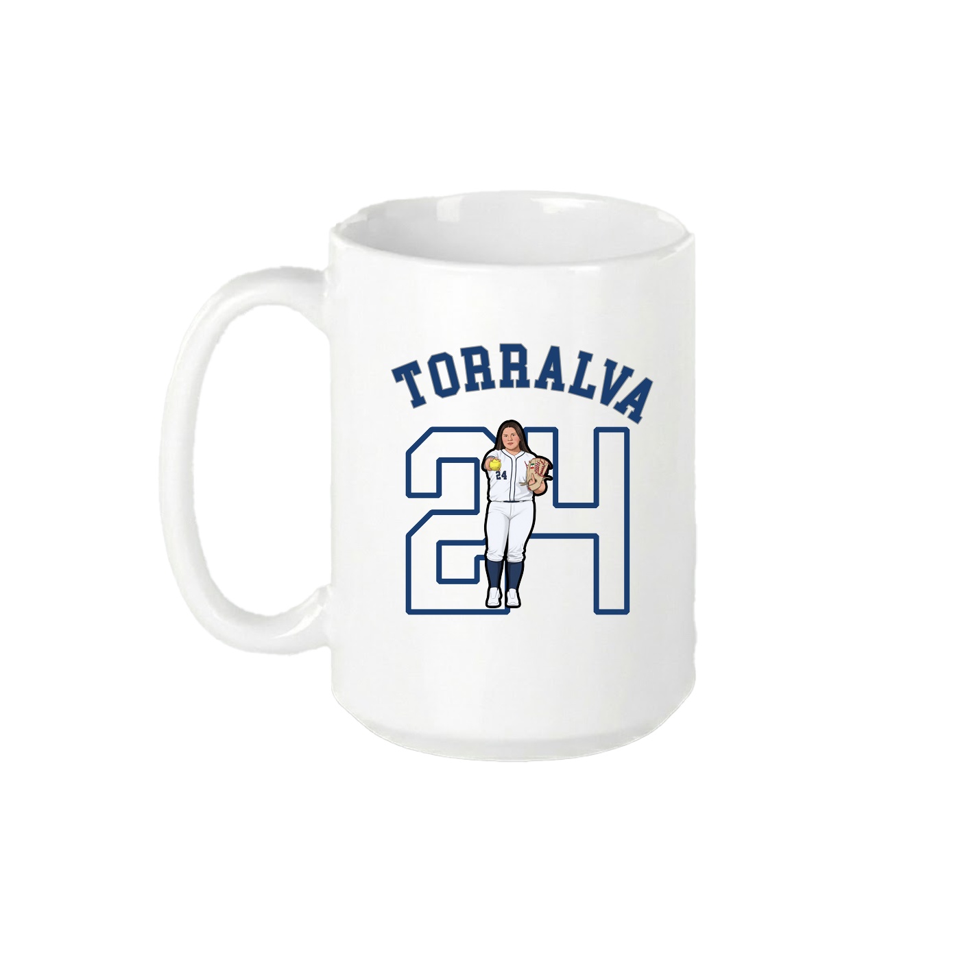 15oz Coffee Mug — Shirsey Arch in White
