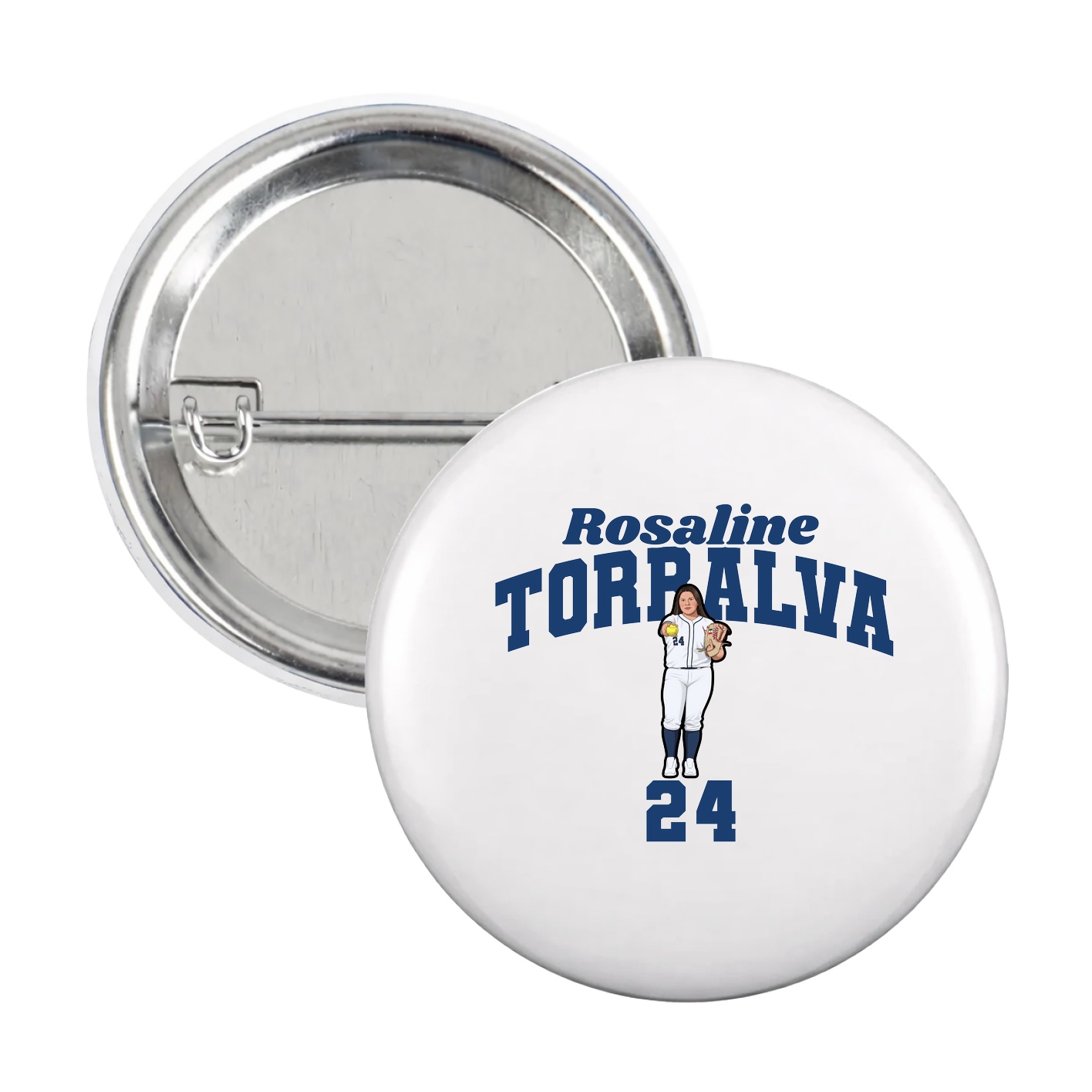 Game Day Button — Signature Arch in White