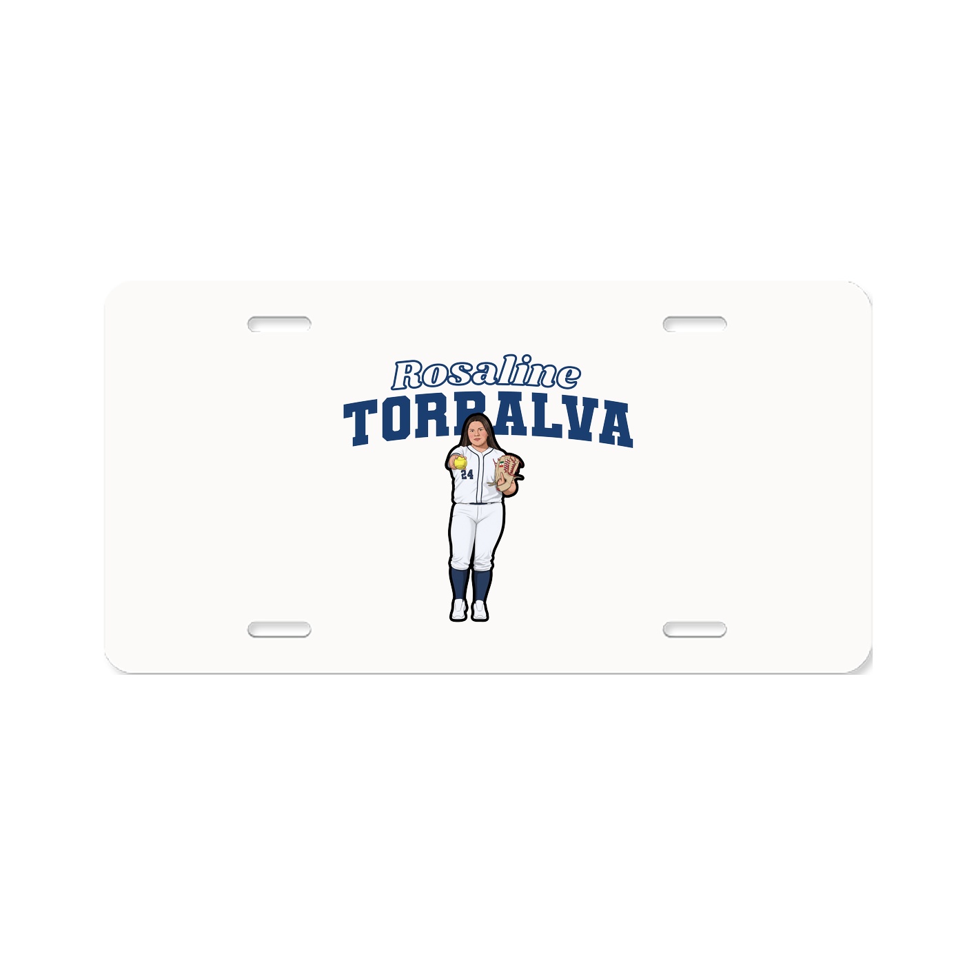 License Plate — Name Arch in Classic