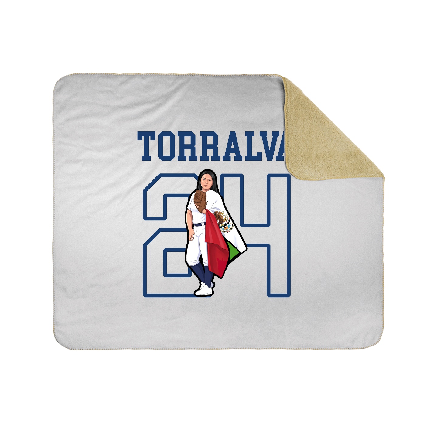 Throw Blanket — Shirsey in White