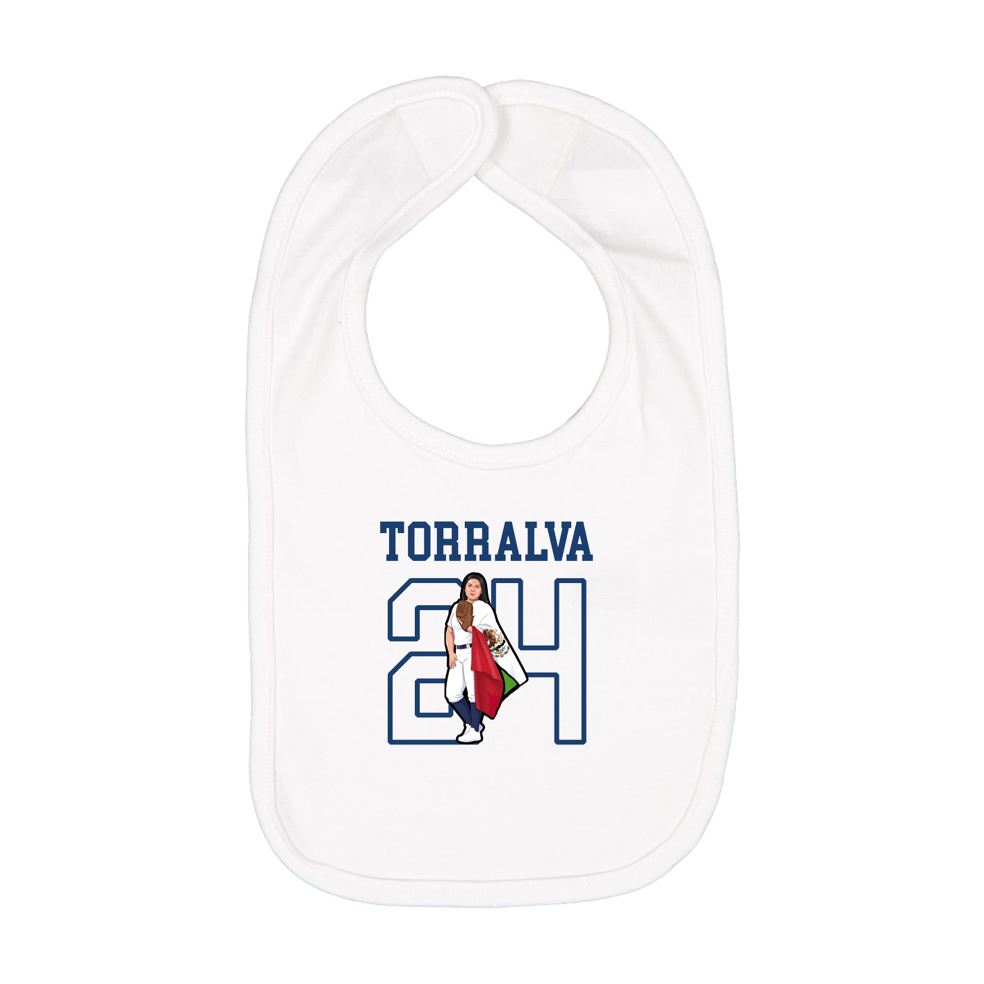 Infant Bib — Shirsey in White