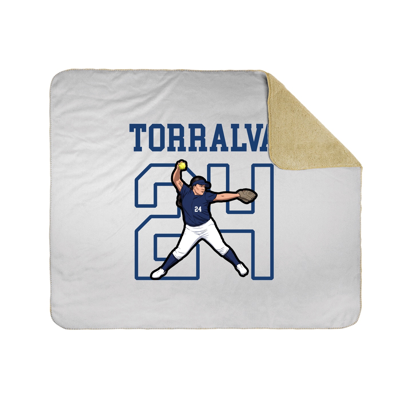 Throw Blanket — Shirsey in White
