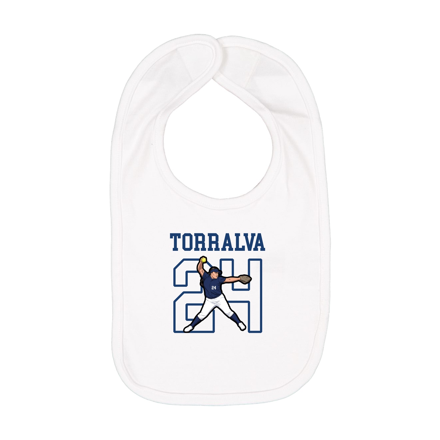 Infant Bib — Shirsey in White