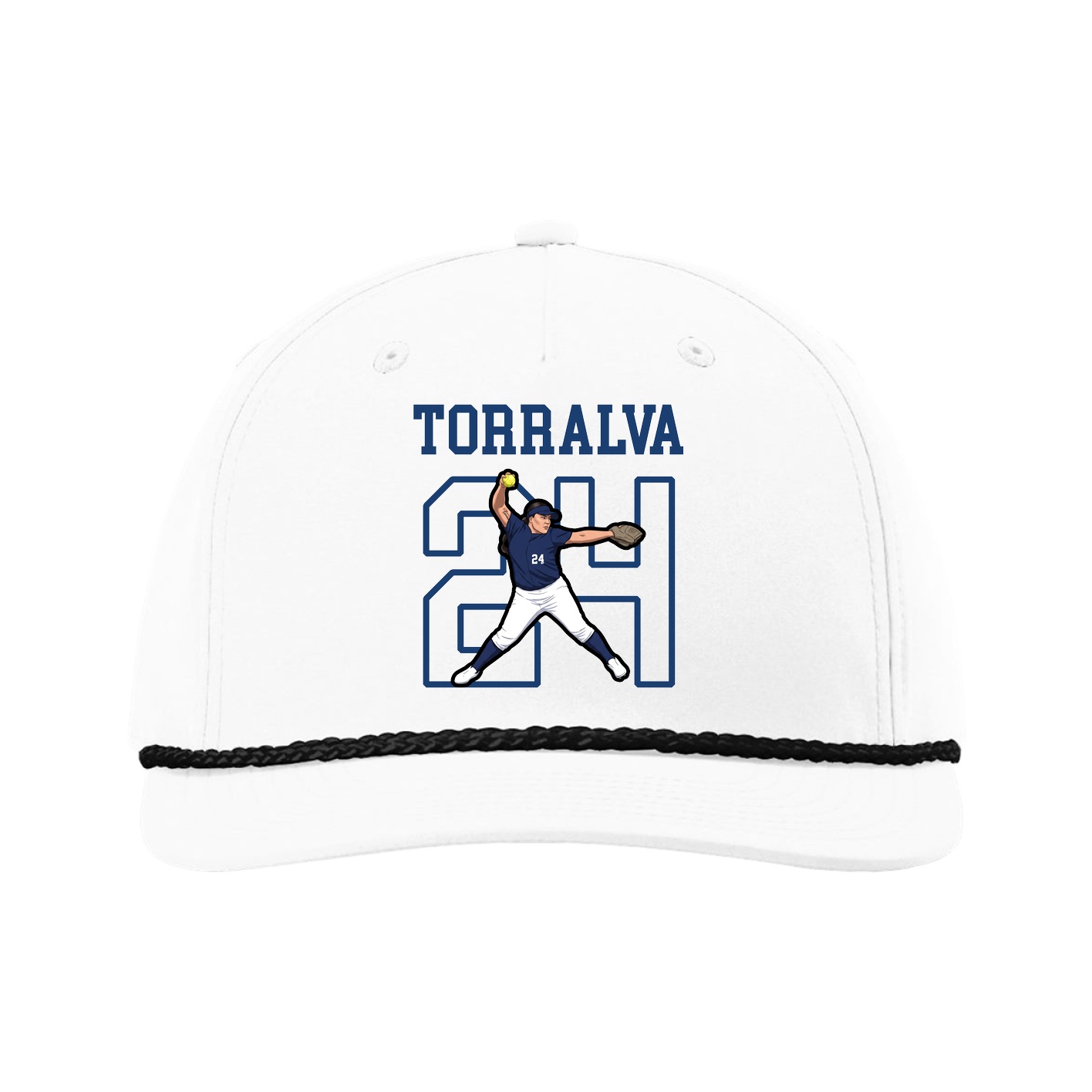Five-Panel Classic Rope Cap — Shirsey in White