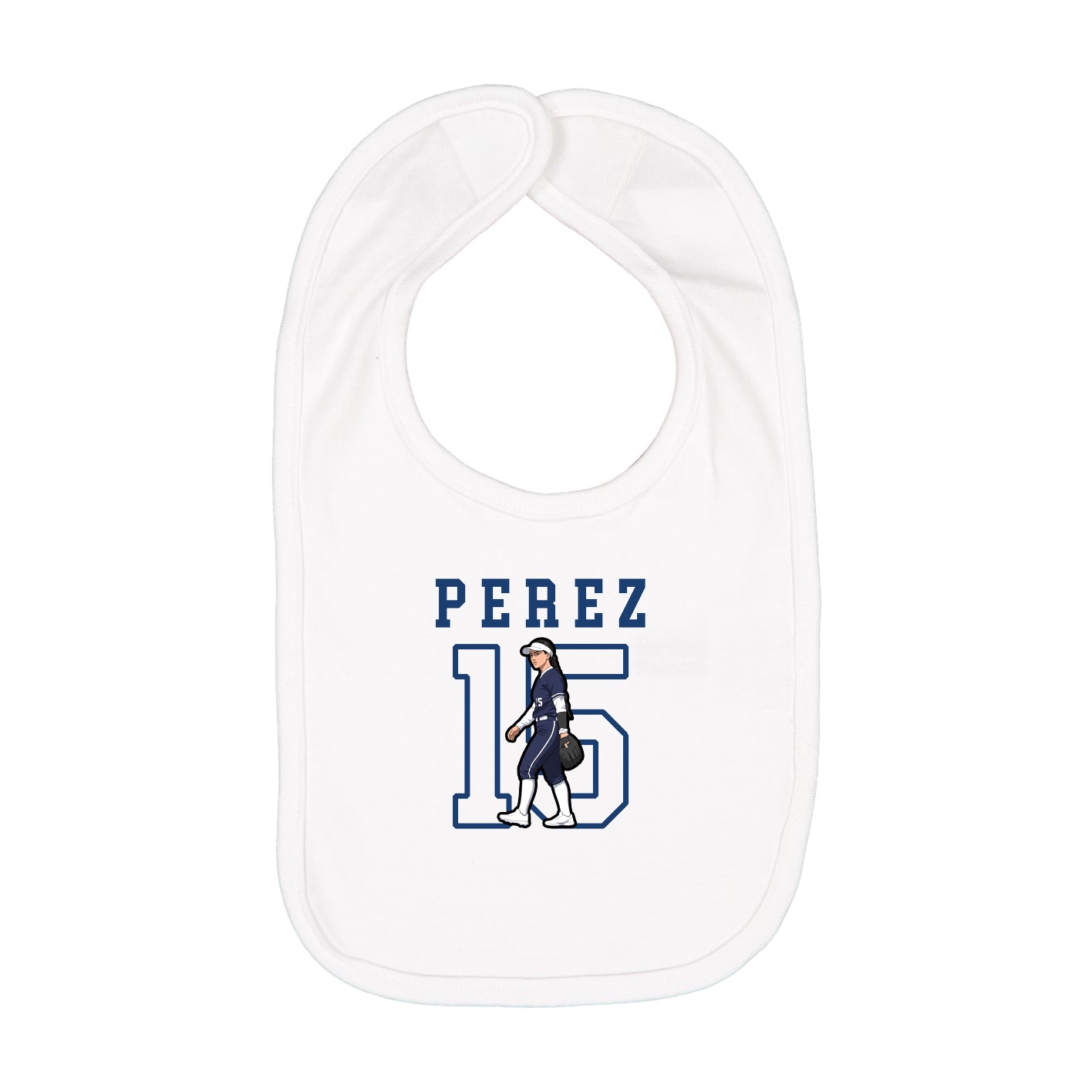 Infant Bib — Shirsey in White