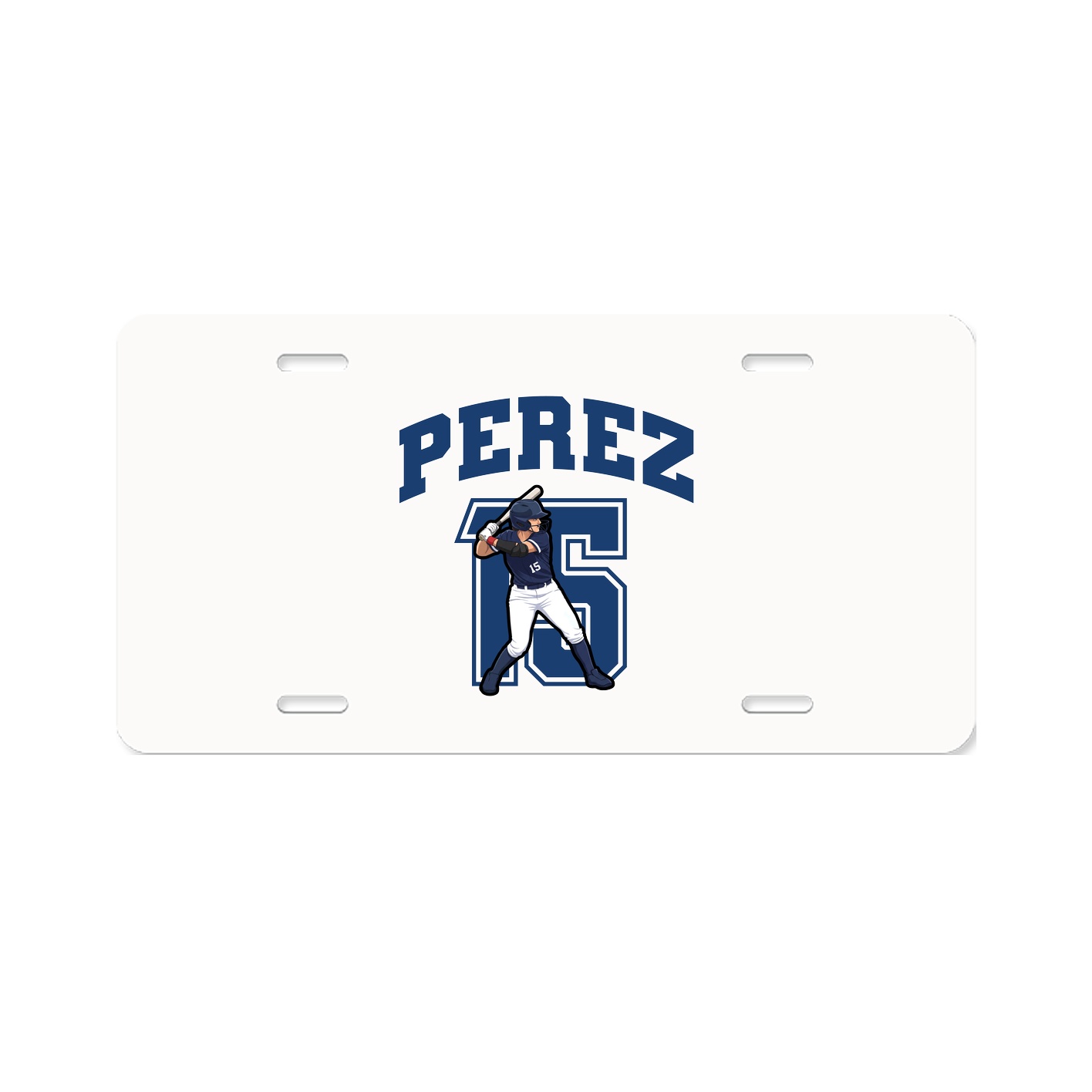 License Plate — Number in Classic