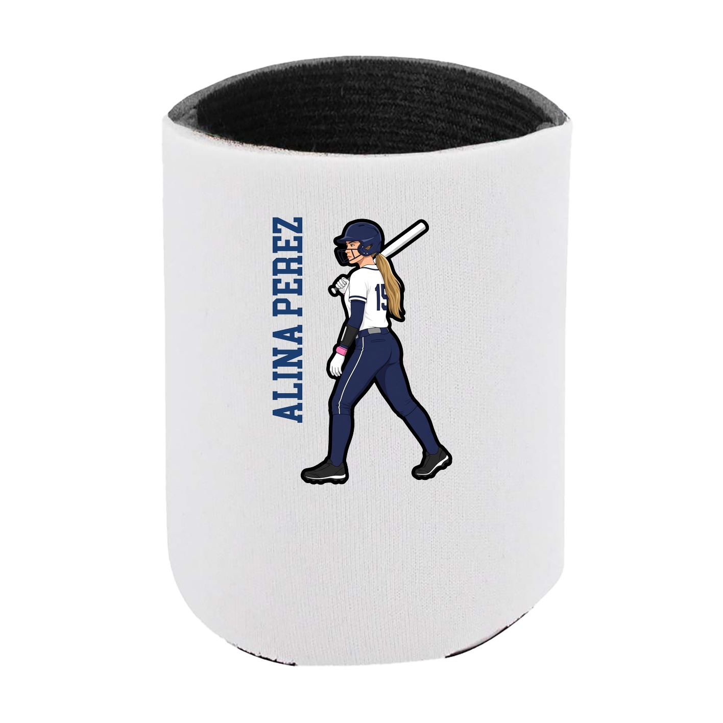 Can Holder — Name Vertical in White