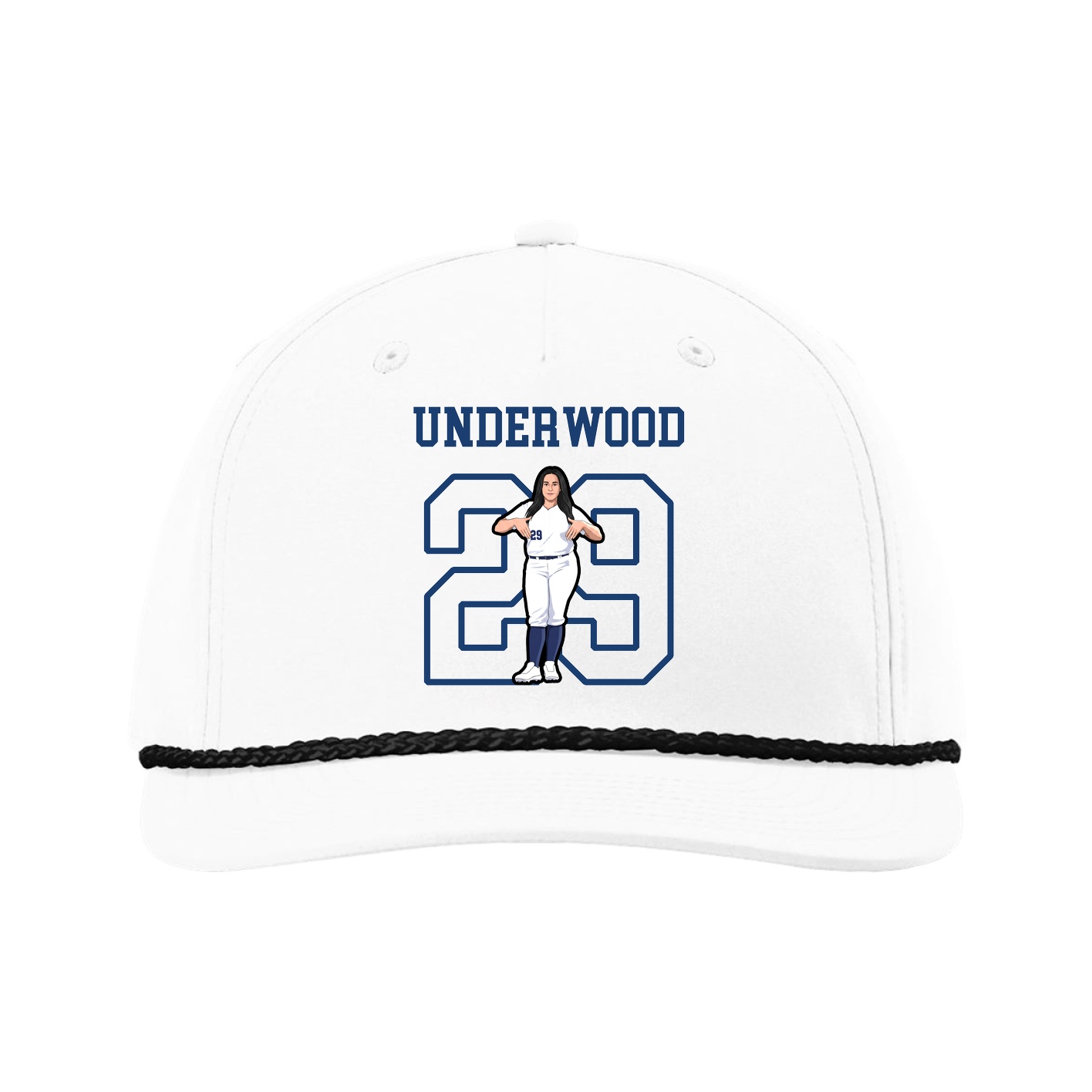 Five-Panel Classic Rope Cap — Shirsey in White