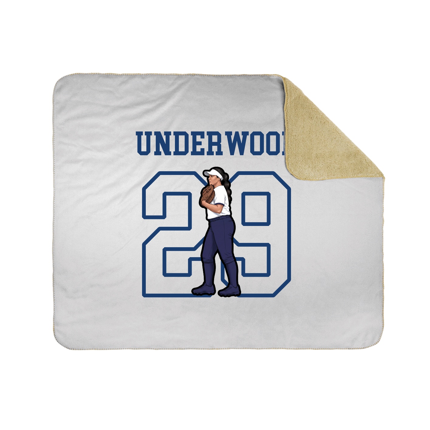Throw Blanket — Shirsey in White