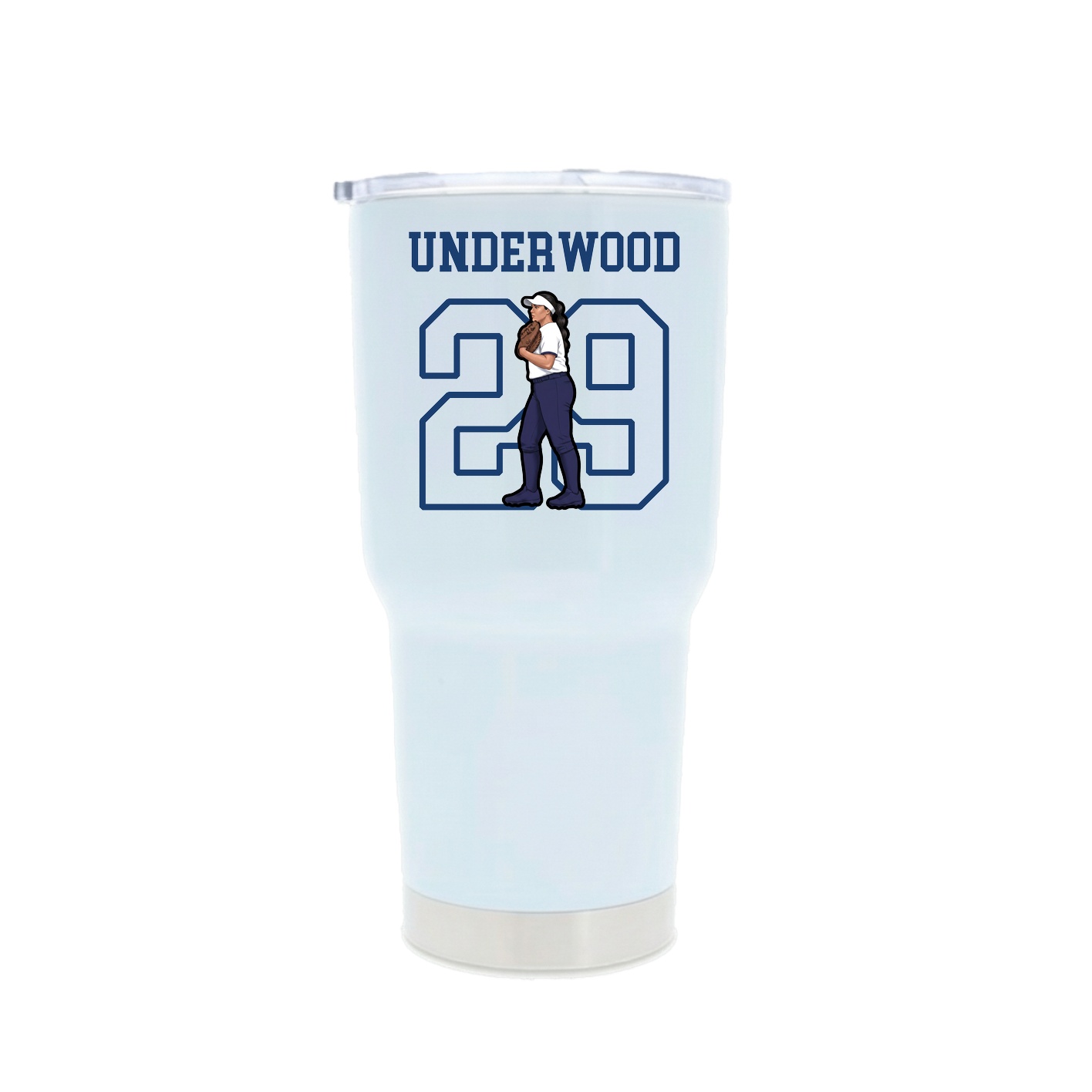 30oz Stainless Steel Tumbler — Shirsey in White