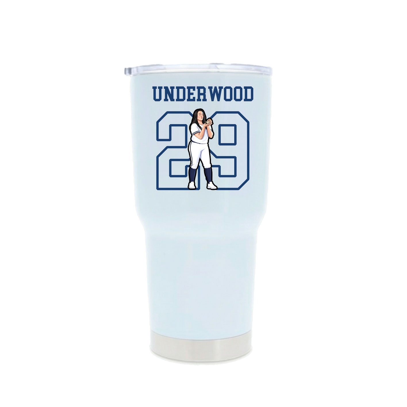 30oz Stainless Steel Tumbler — Shirsey in White