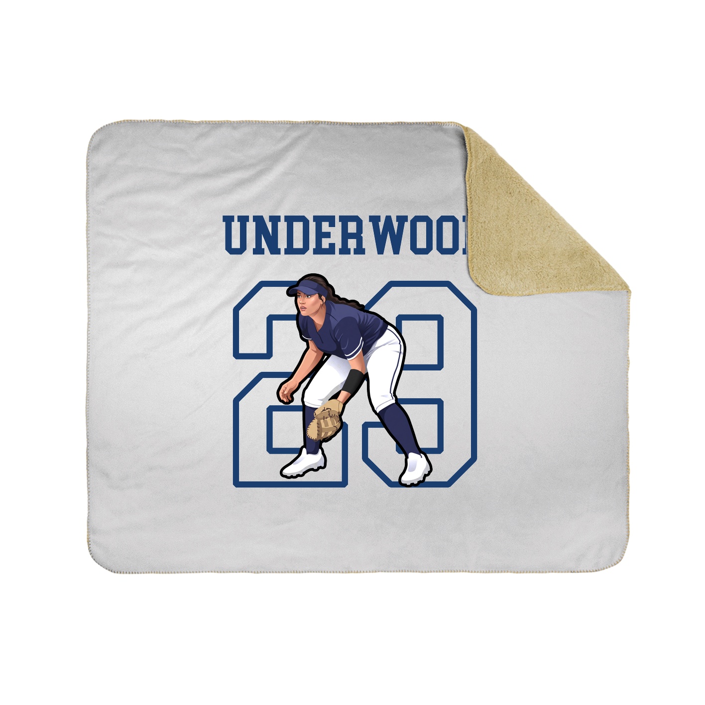 Throw Blanket — Shirsey in White