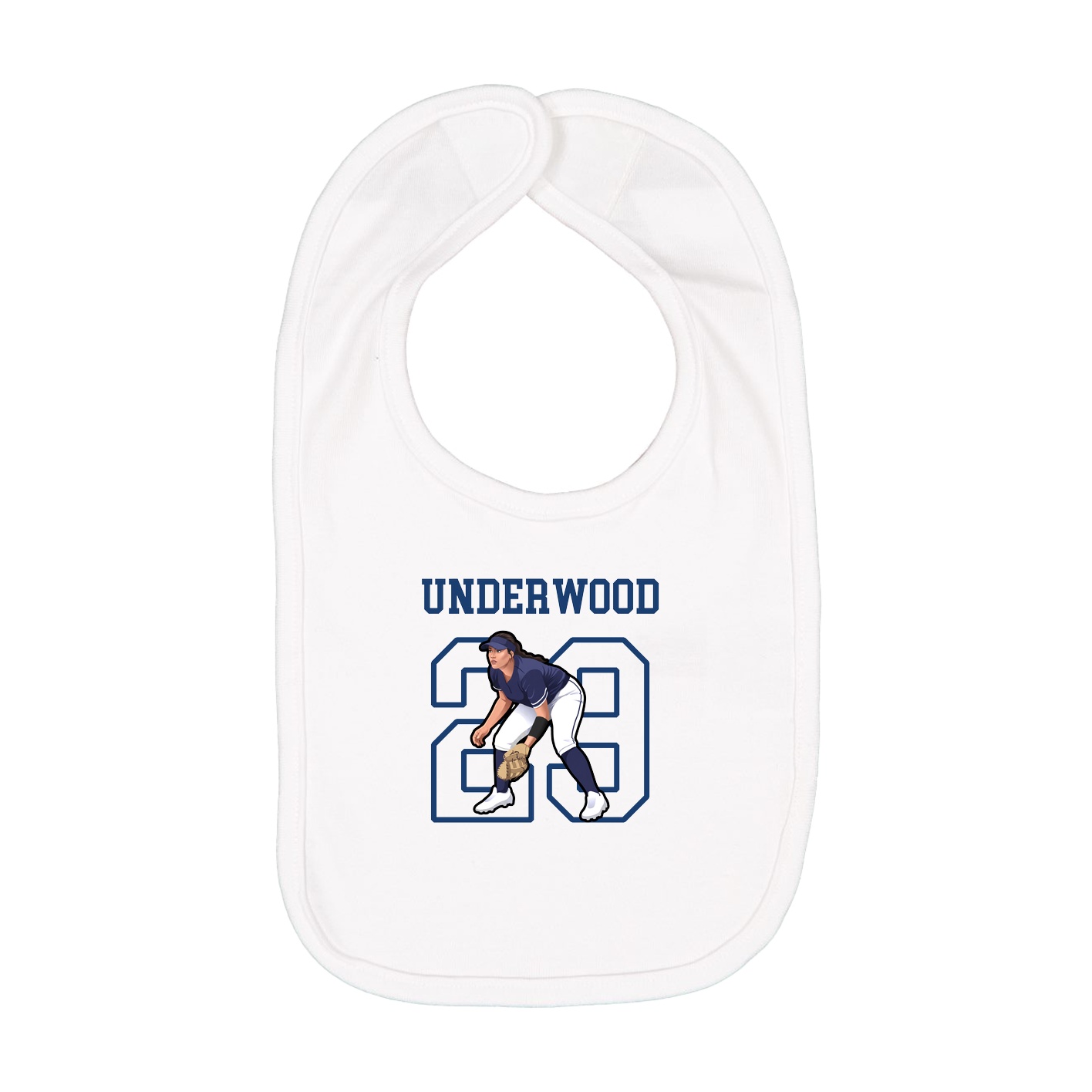 Infant Bib — Shirsey in White