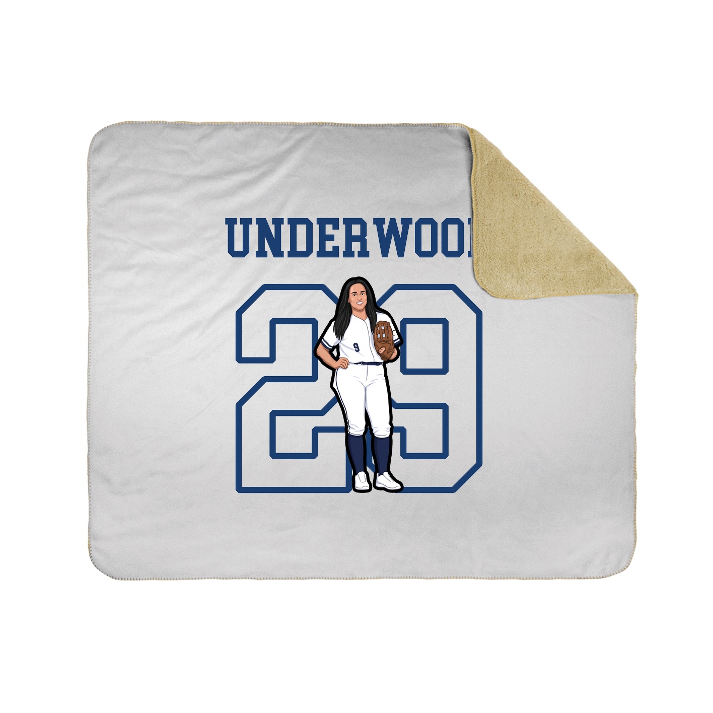 Throw Blanket — Shirsey in White