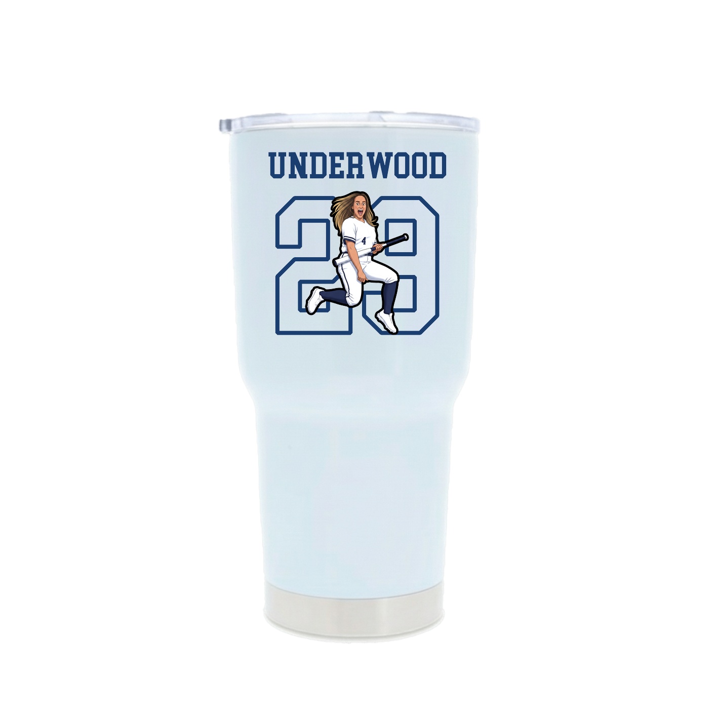 30oz Stainless Steel Tumbler — Shirsey in White