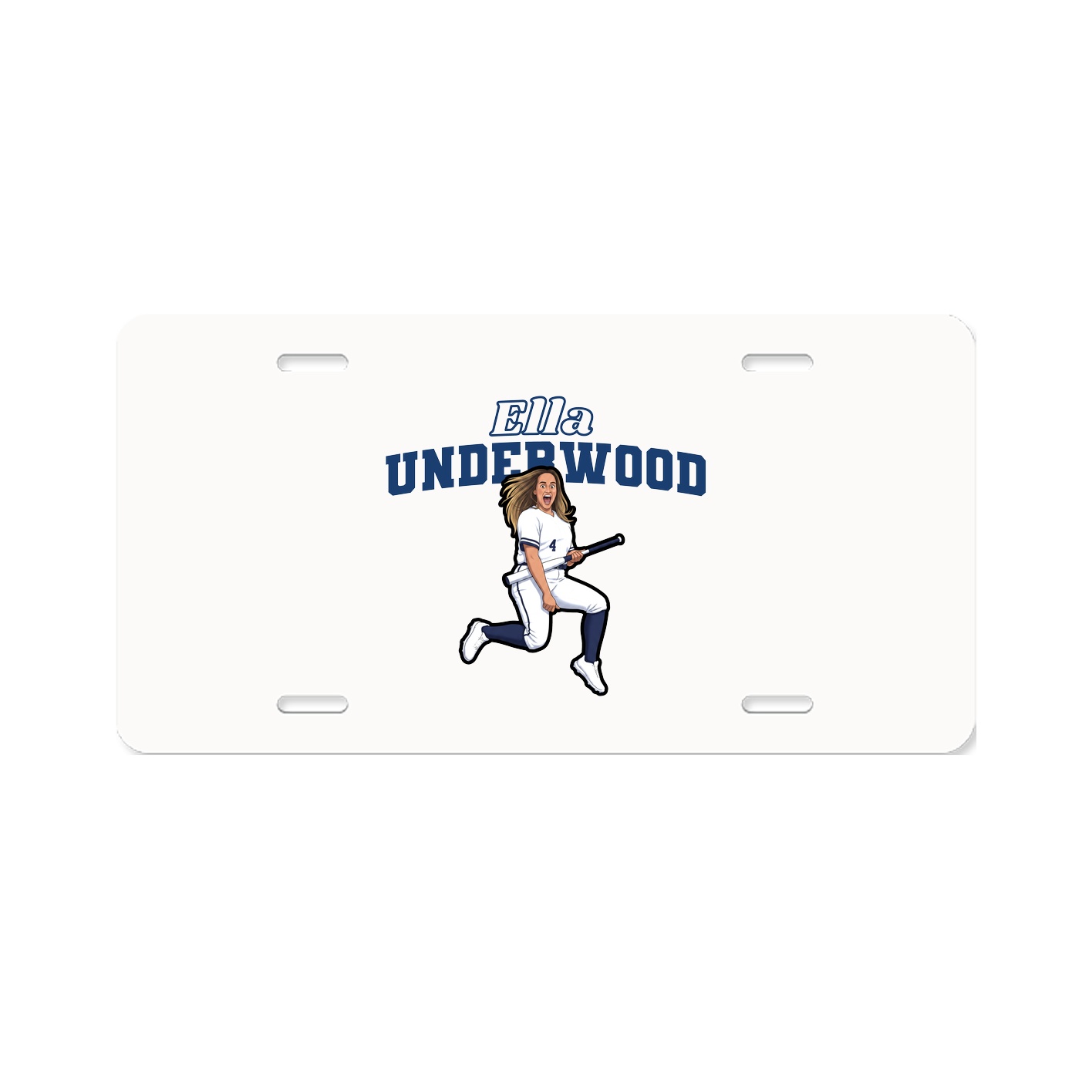 License Plate — Name Arch in Classic
