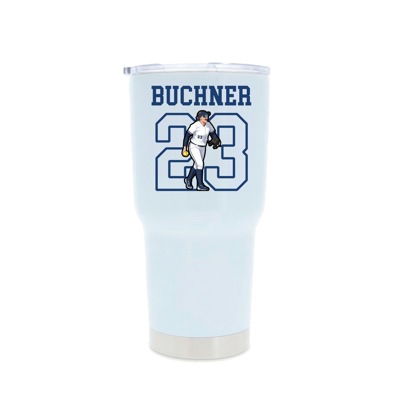 30oz Stainless Steel Tumbler — Shirsey in White