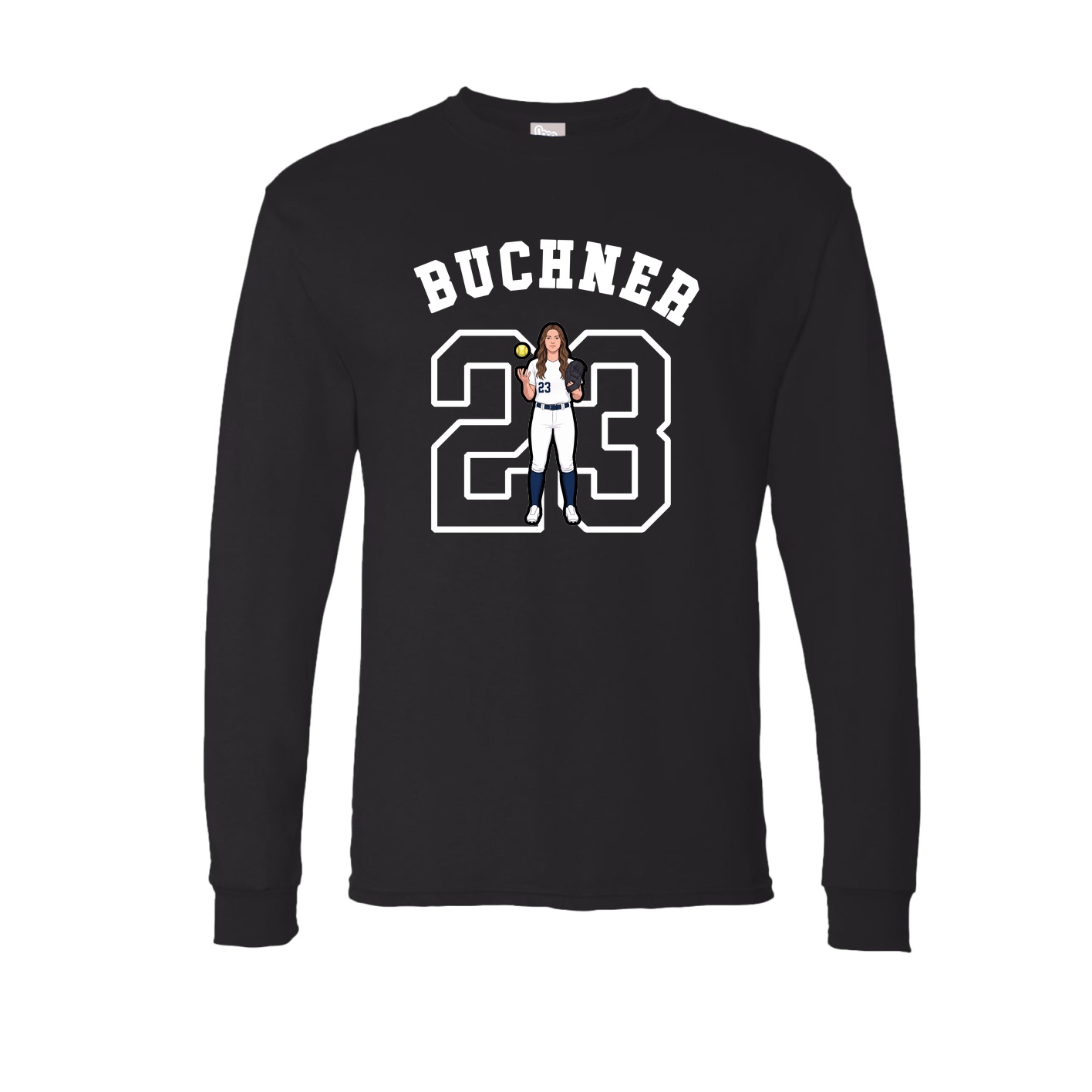 Long Sleeve Tee — Shirsey Arch in Black