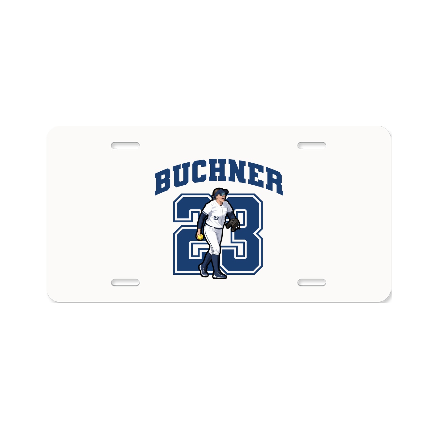 License Plate — Number in Classic