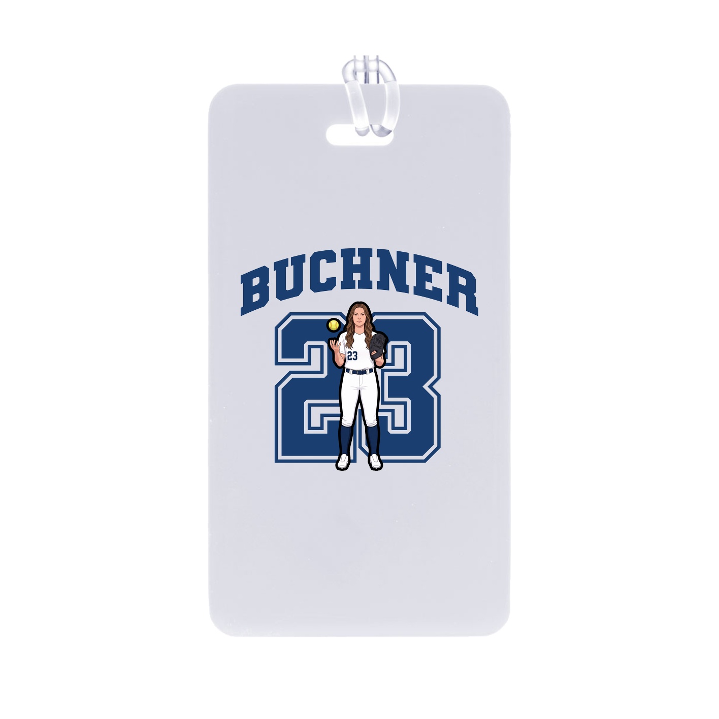 Bag Tag — Number in Classic